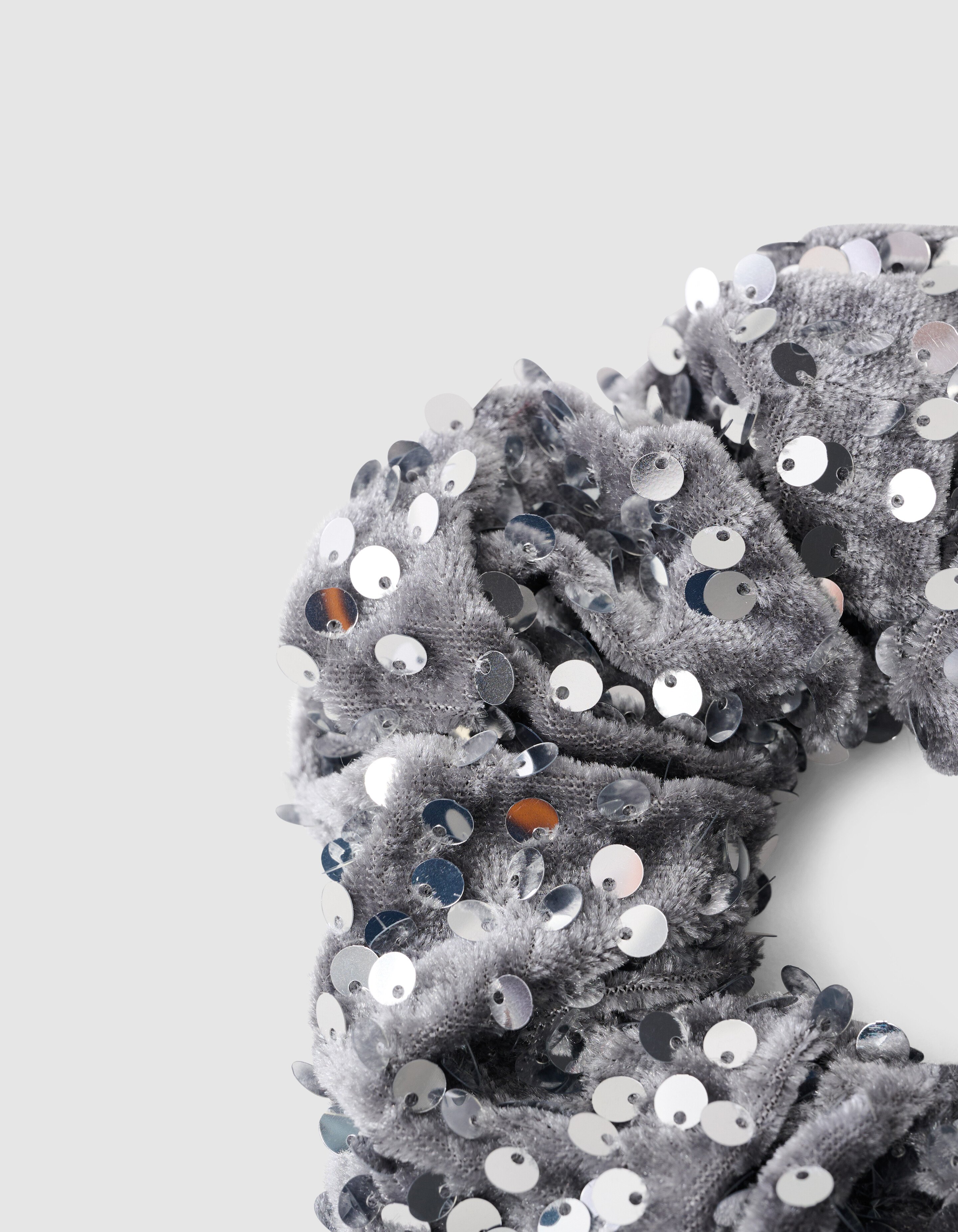 Pailletten-Haargummi Silber SHOEBY ACCESSOIRES