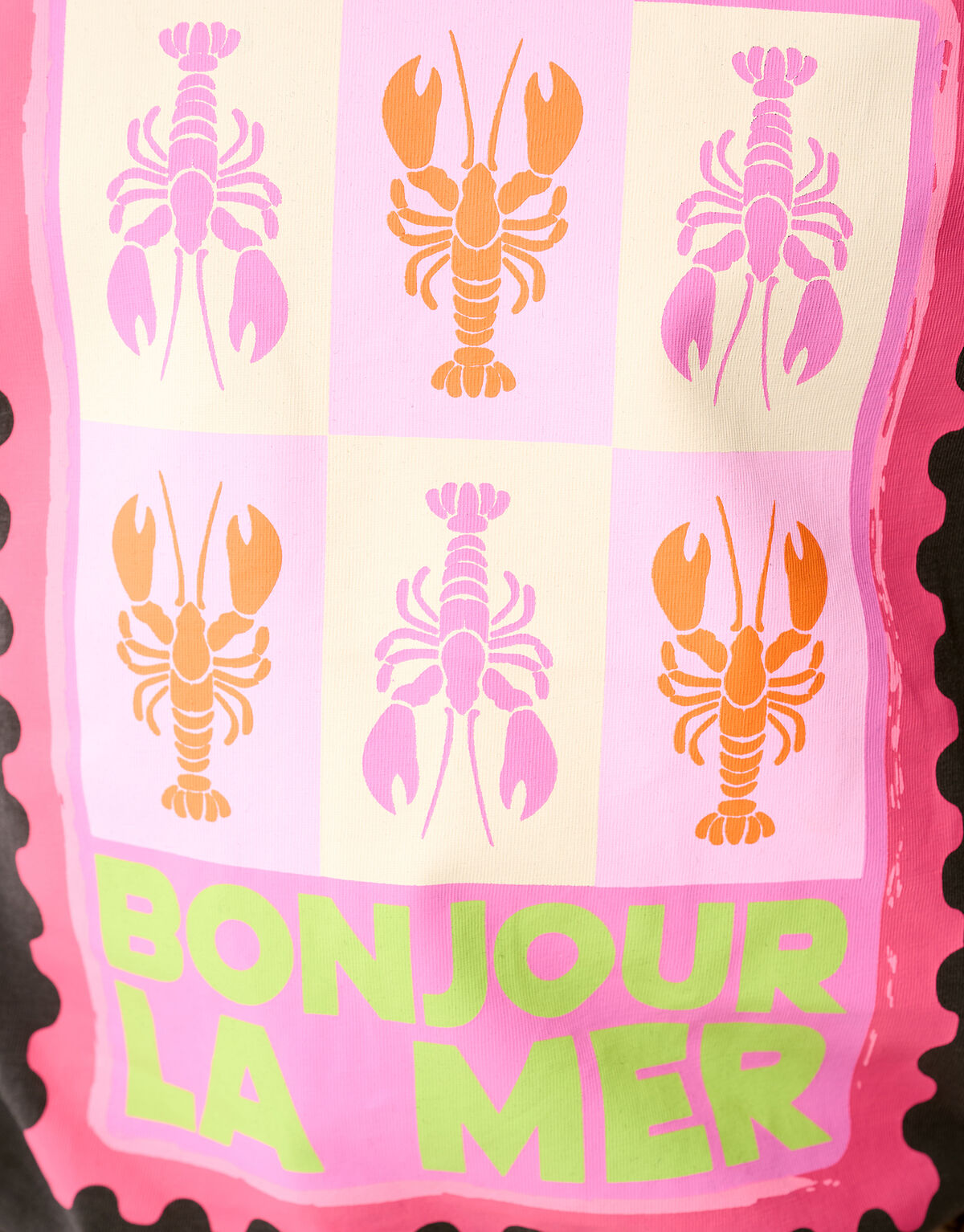 La Mer Artwork T-shirt Dunkelgrau SHOEBY GIRLS