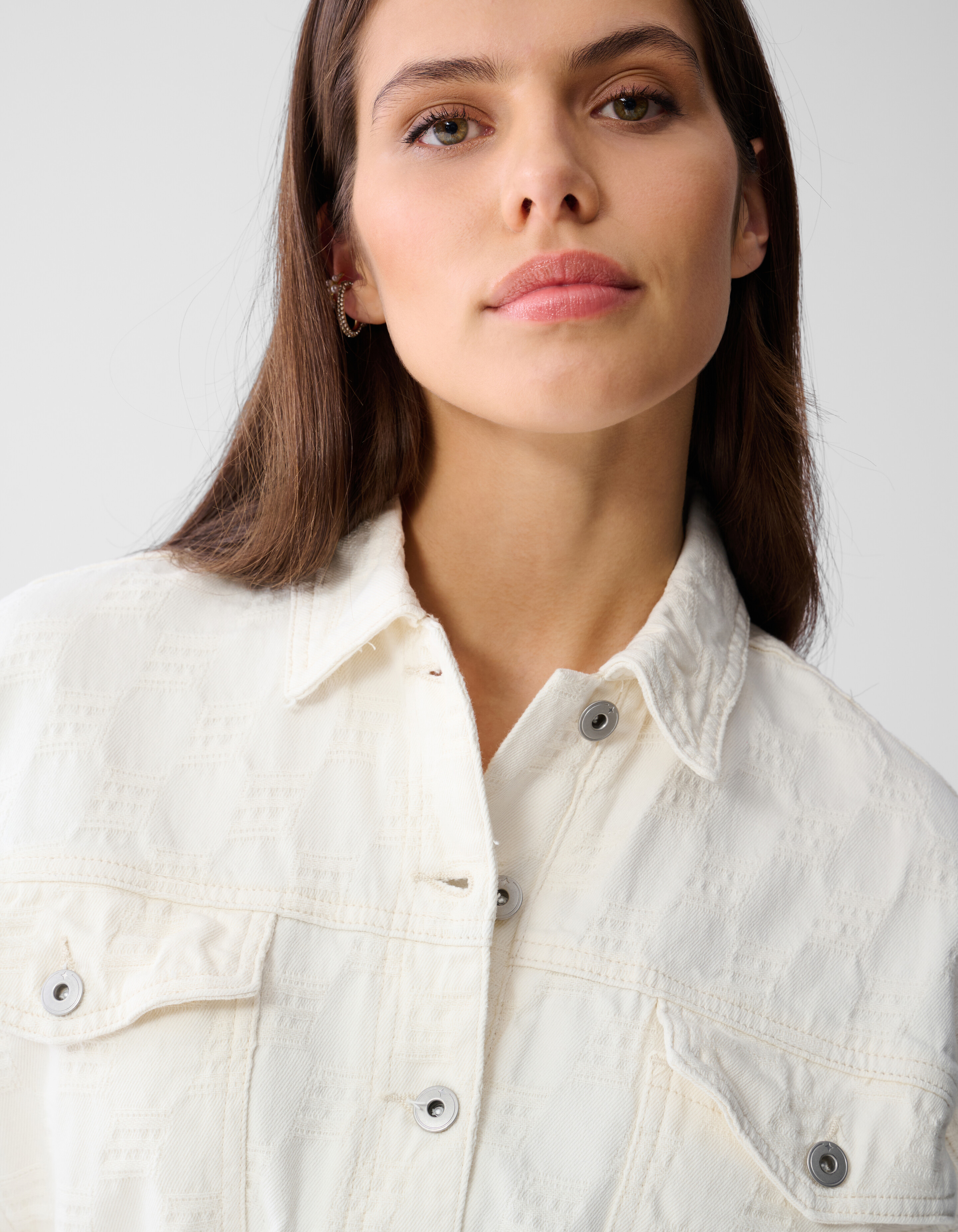 Struktur Jumpsuit Offbeat Weiß von Monica SHOEBY WOMEN