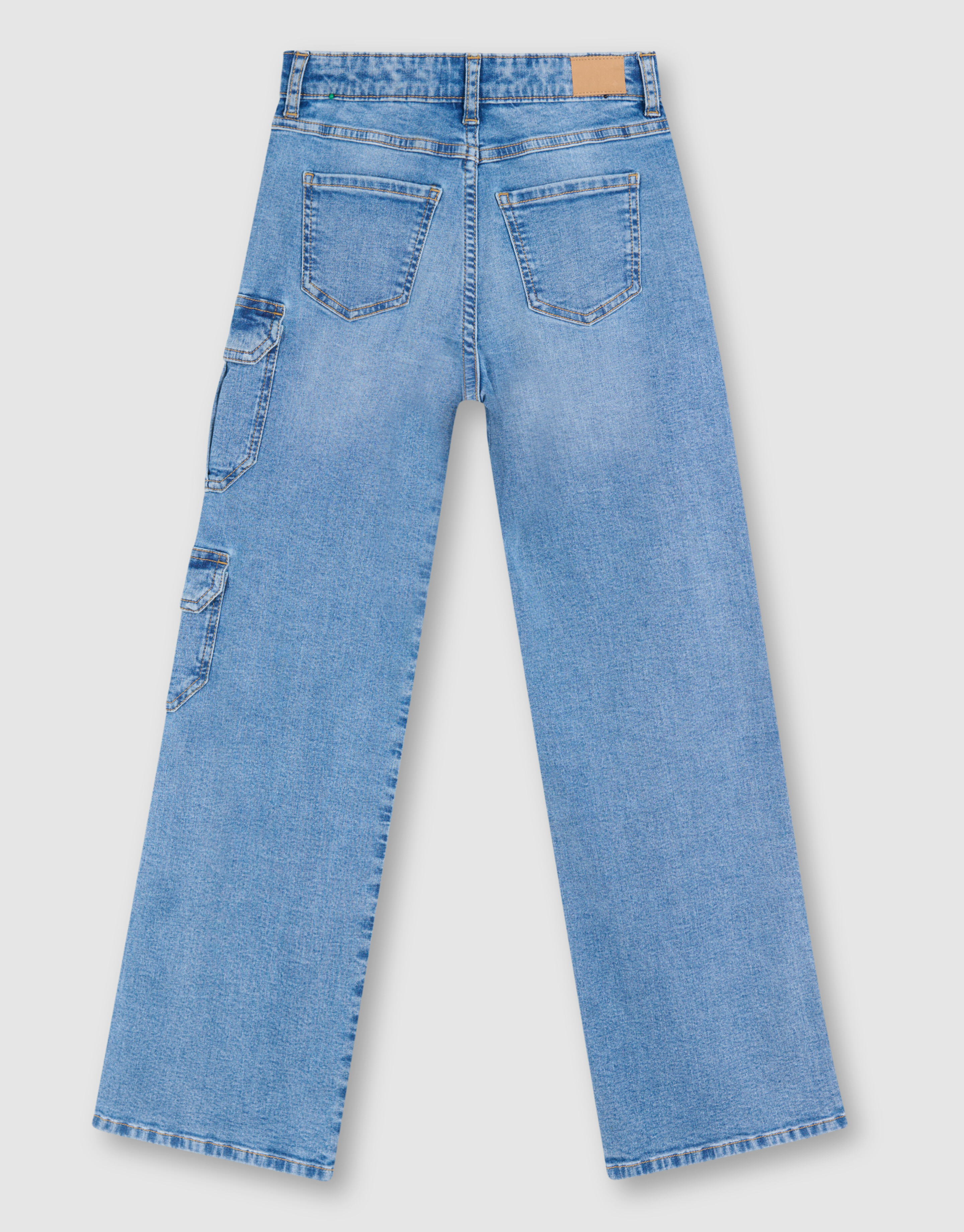 Pocket Strass Straight Fit Jeans Blau SHOEBY GIRLS