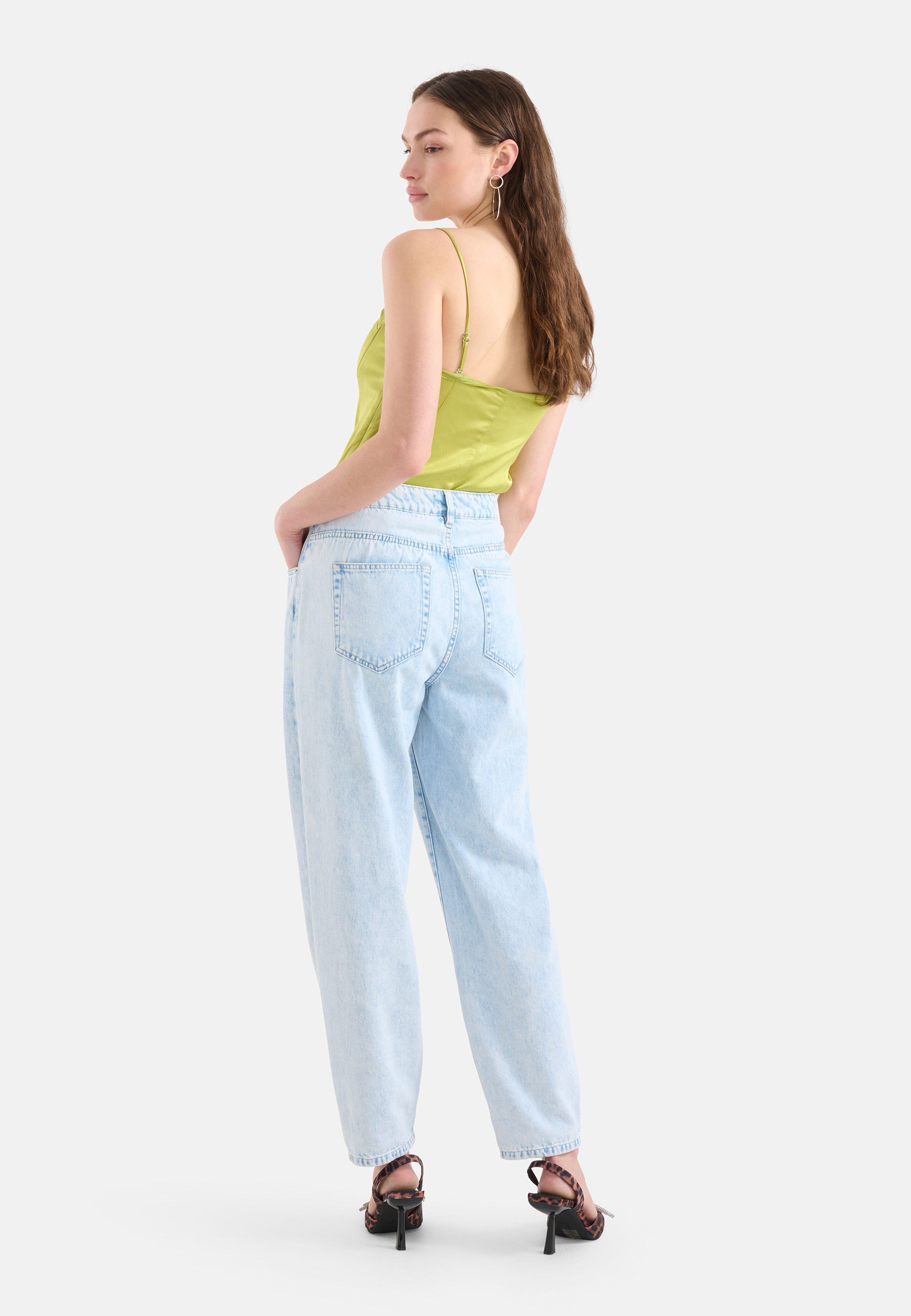 Satin-Korsett-Top Grün SHOEBY WOMEN