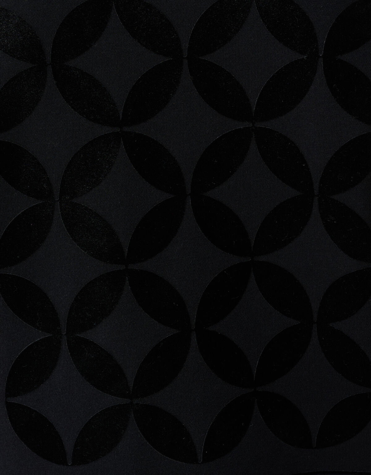 Schwarzer Flockpullover SHOEBY MEN