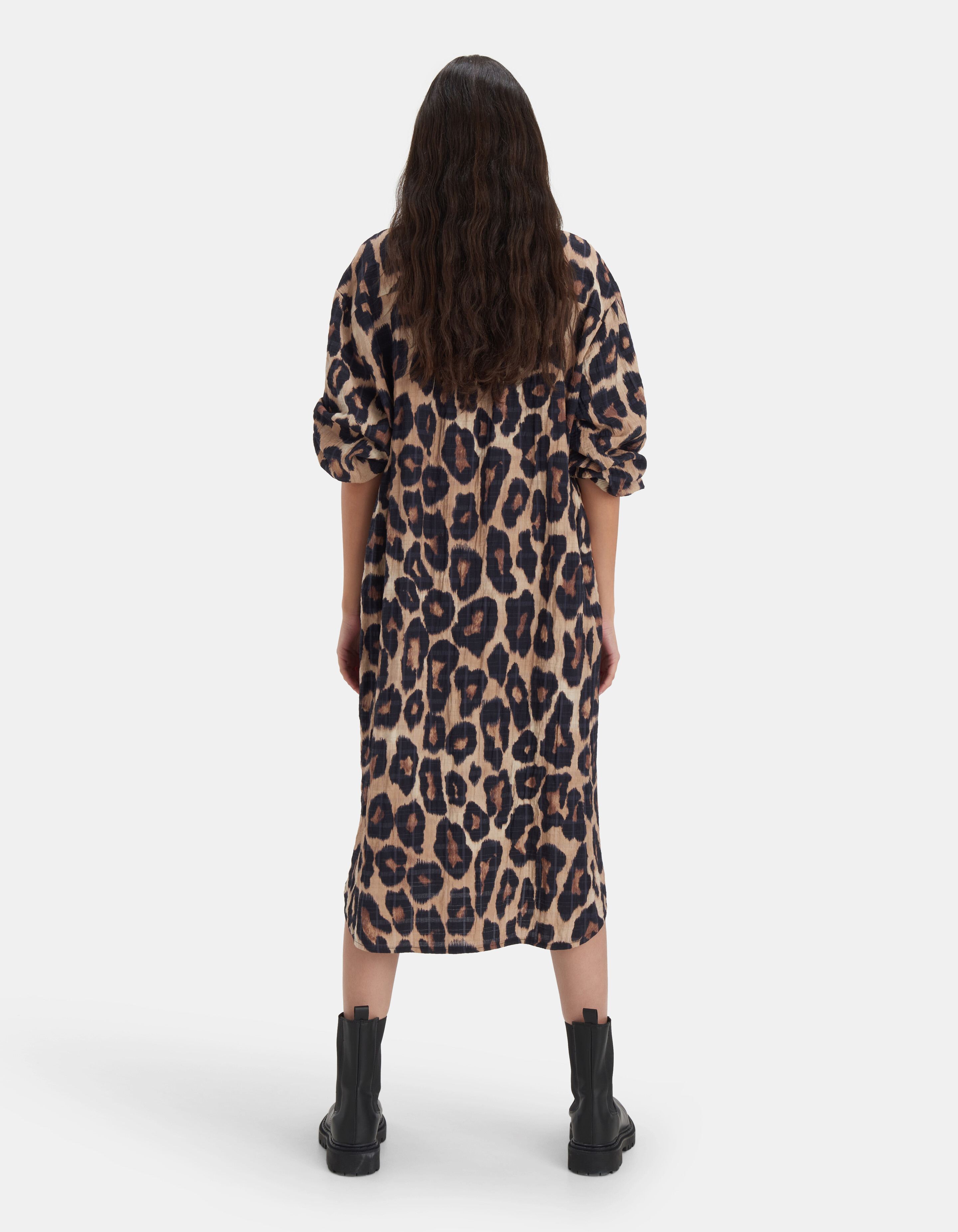 Leopard Langes Kleid EKSEPT