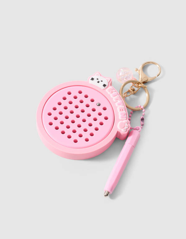 Magnet-Schl&uuml;sselanh&auml;nger mit rosa K&auml;tzchenmotiv SHOEBY ACCESSOIRES