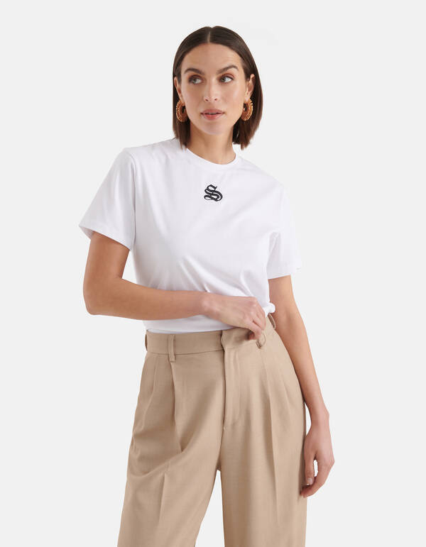 Signature Artwork T-shirt Weiß SHOEBY WOMEN