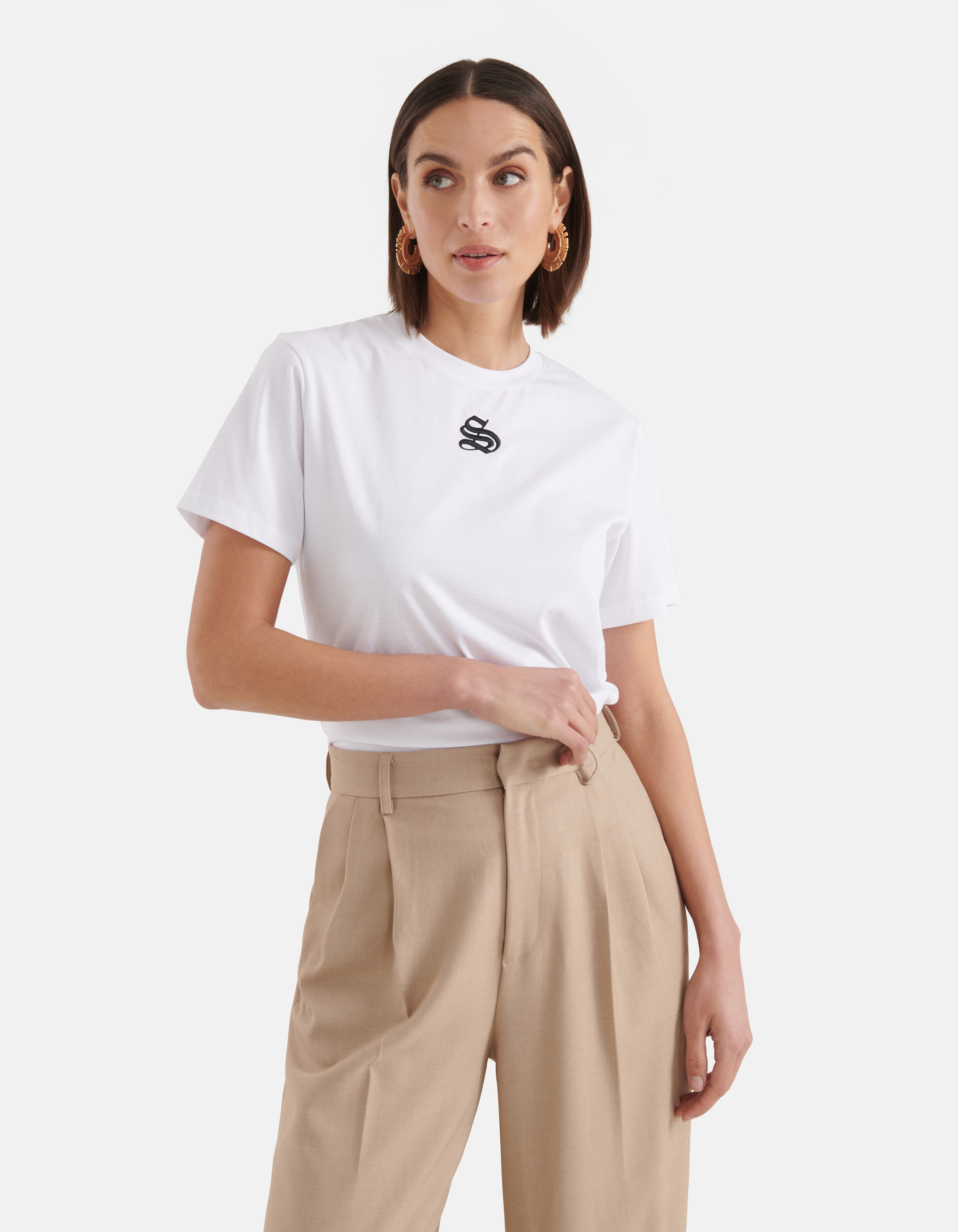 Signature Artwork T-shirt Weiß SHOEBY WOMEN