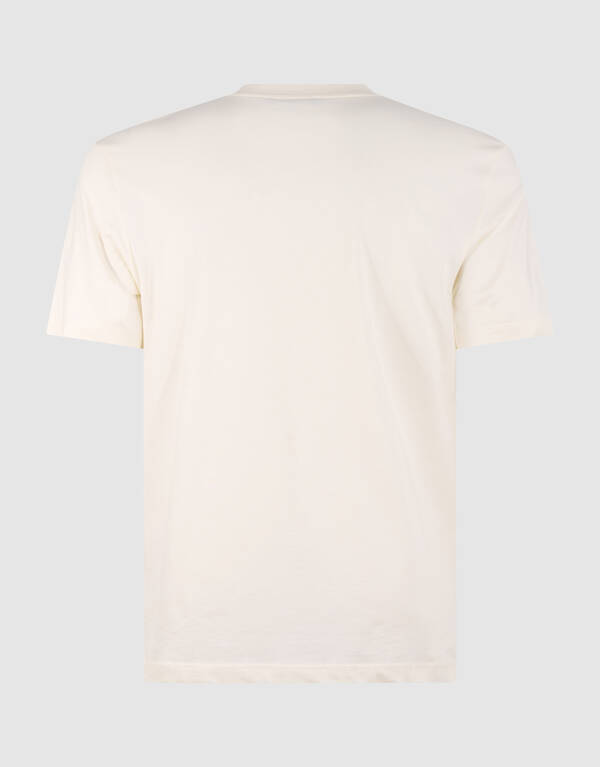 Gestreiftes Artwork-T-Shirt Gebrochen Wei&szlig; SHOEBY MEN