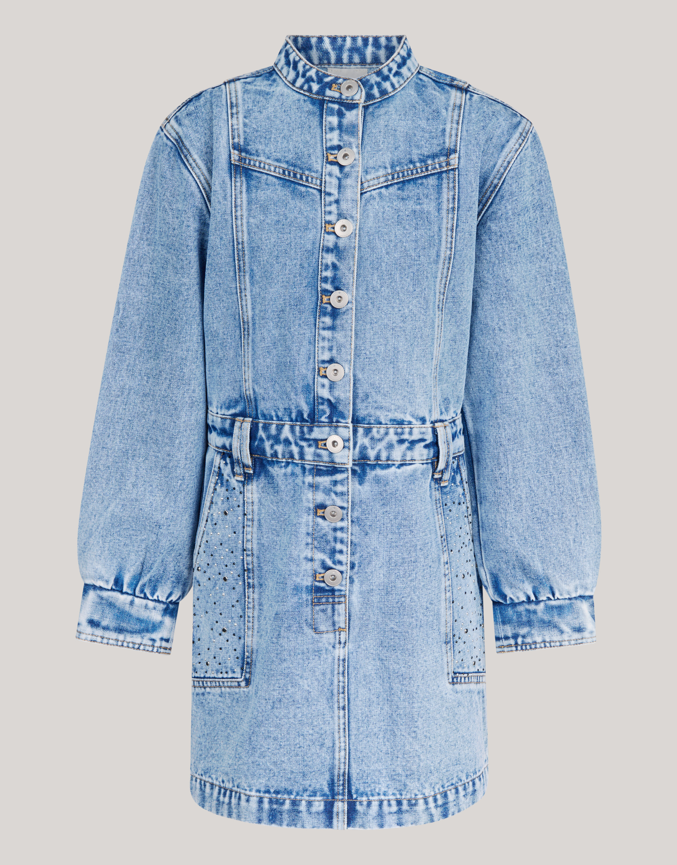 Gewaschenes Jeanskleid Blau SHOEBY GIRLS