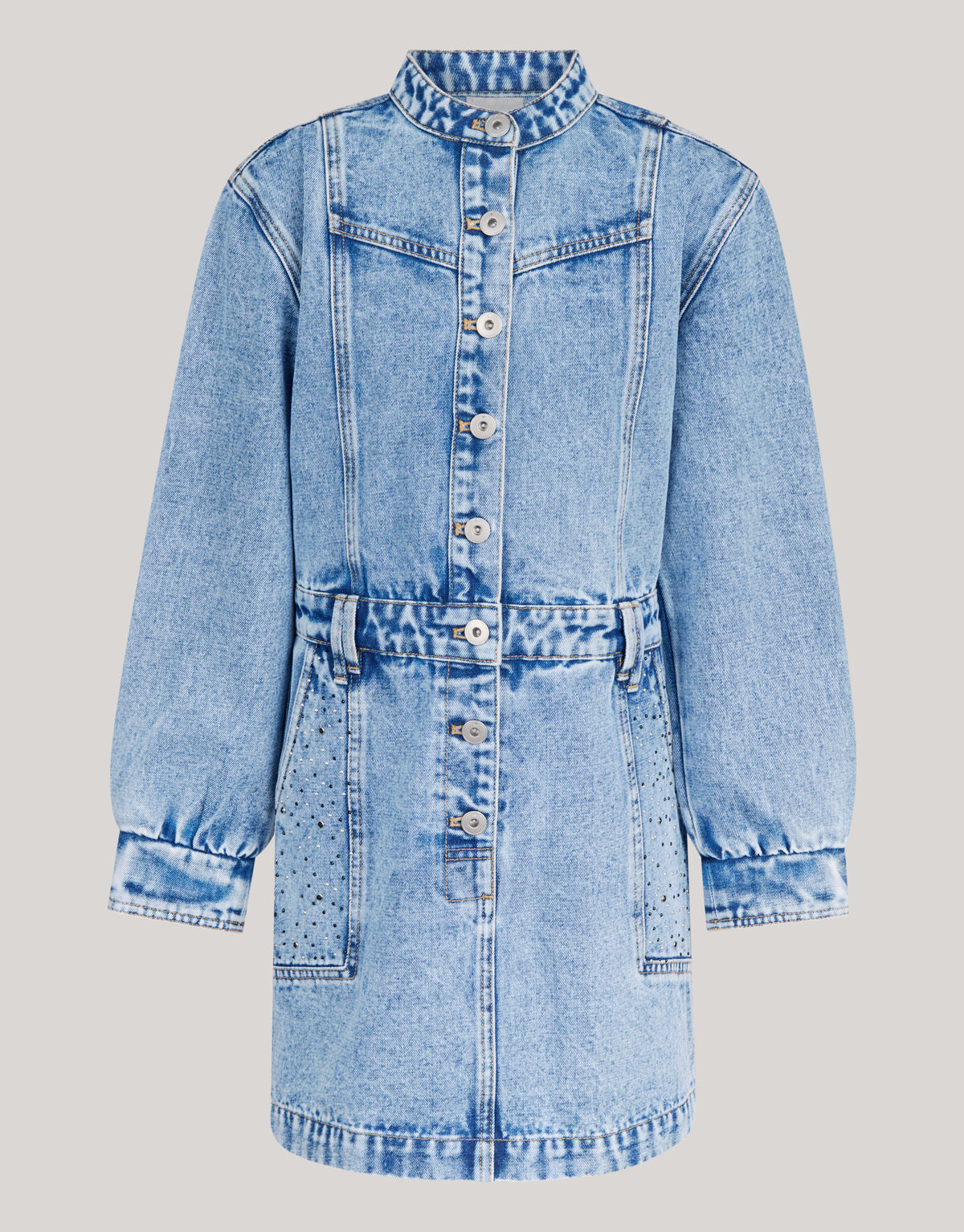 Gewaschenes Jeanskleid Blau SHOEBY GIRLS