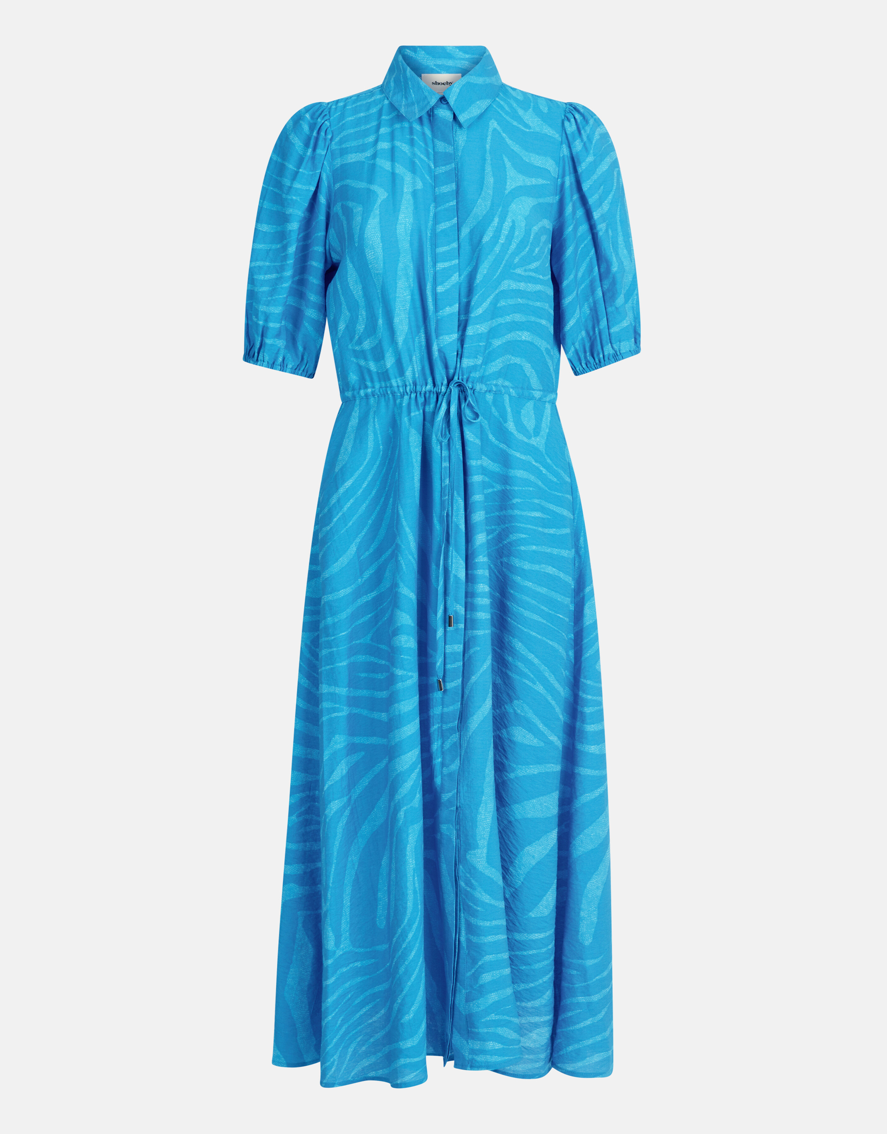 Zebra Print Maxikleid Blau SHOEBY WOMEN