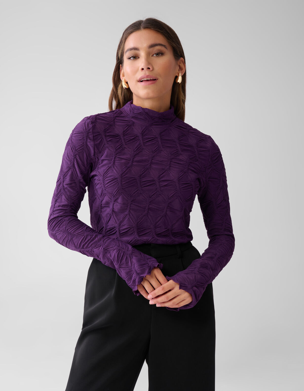 Strukturiertes Top Lila SHOEBY WOMEN