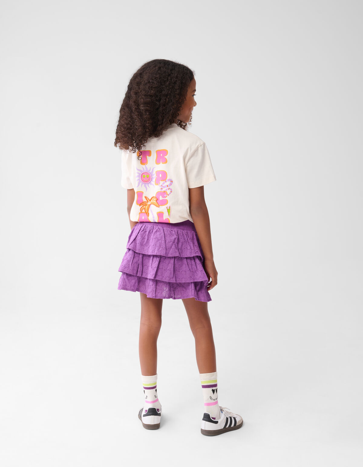 Stickerei Herz Rock Lila SHOEBY GIRLS