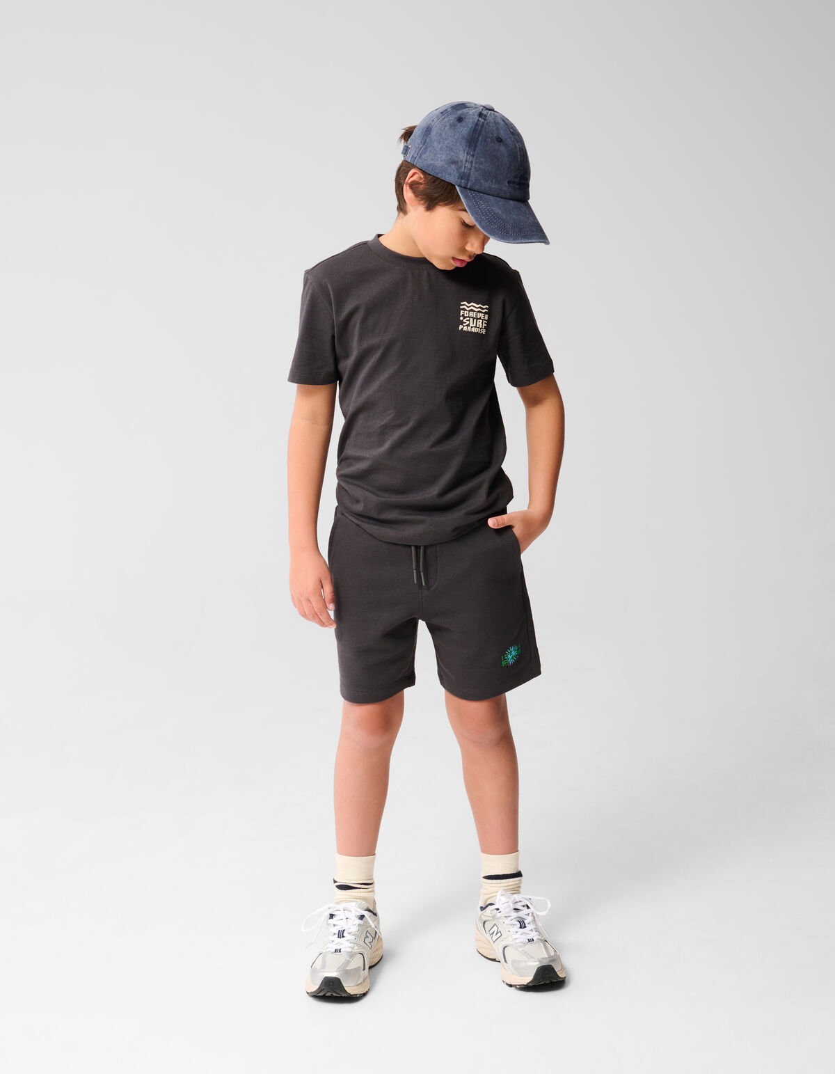 Beach Short Dunkelgrau SHOEBY BOYS