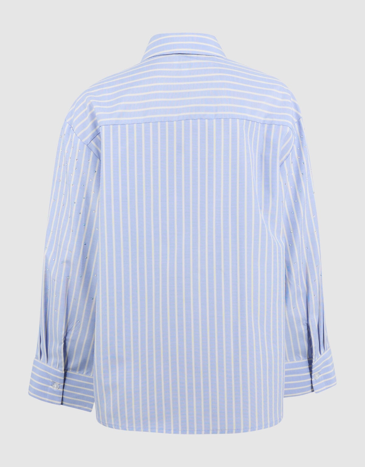 Oversize-Popeline-Bluse Hellblau SHOEBY GIRLS