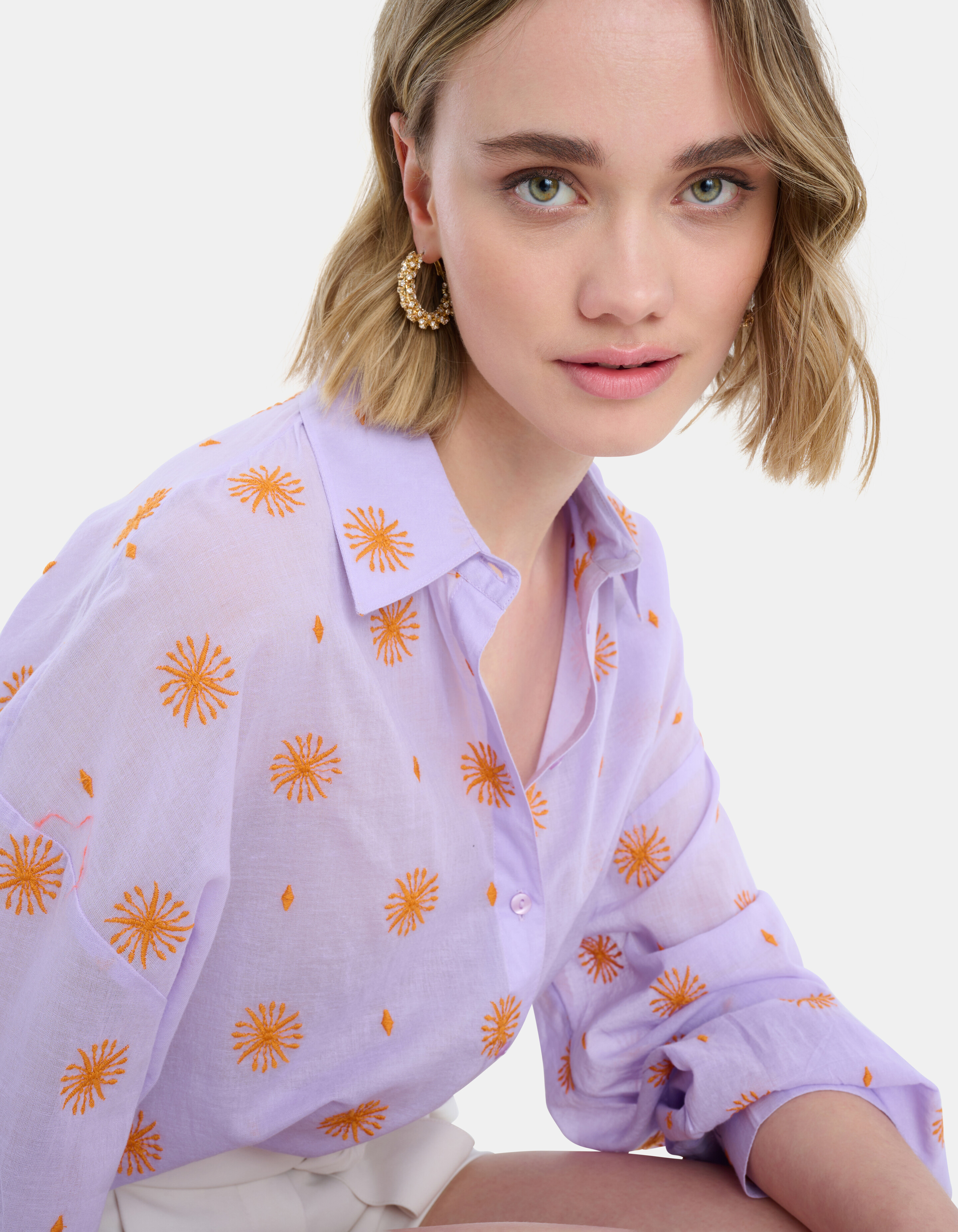 Poppy Embro Bluse EKSEPT