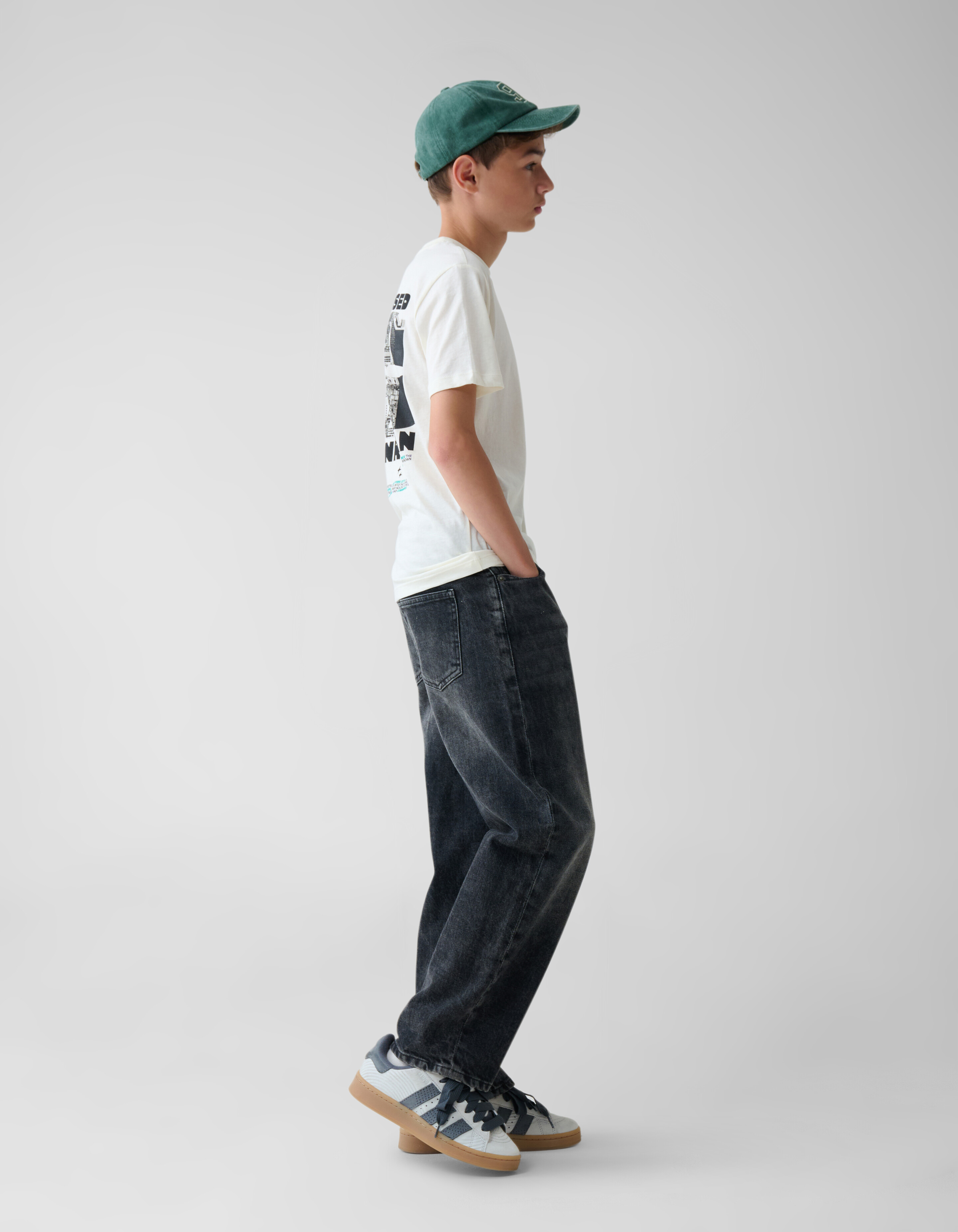 Baggy Jeans Dunkelgrau SHOEBY BOYS