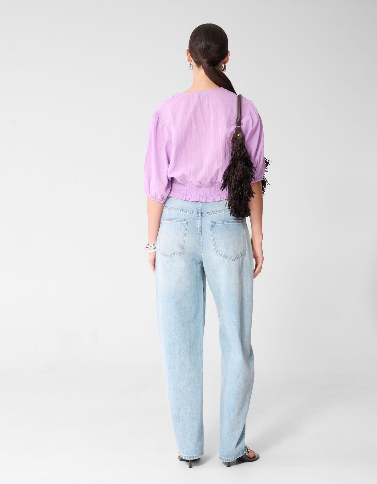 Tape Cropped Top Hellviolett SHOEBY WOMEN