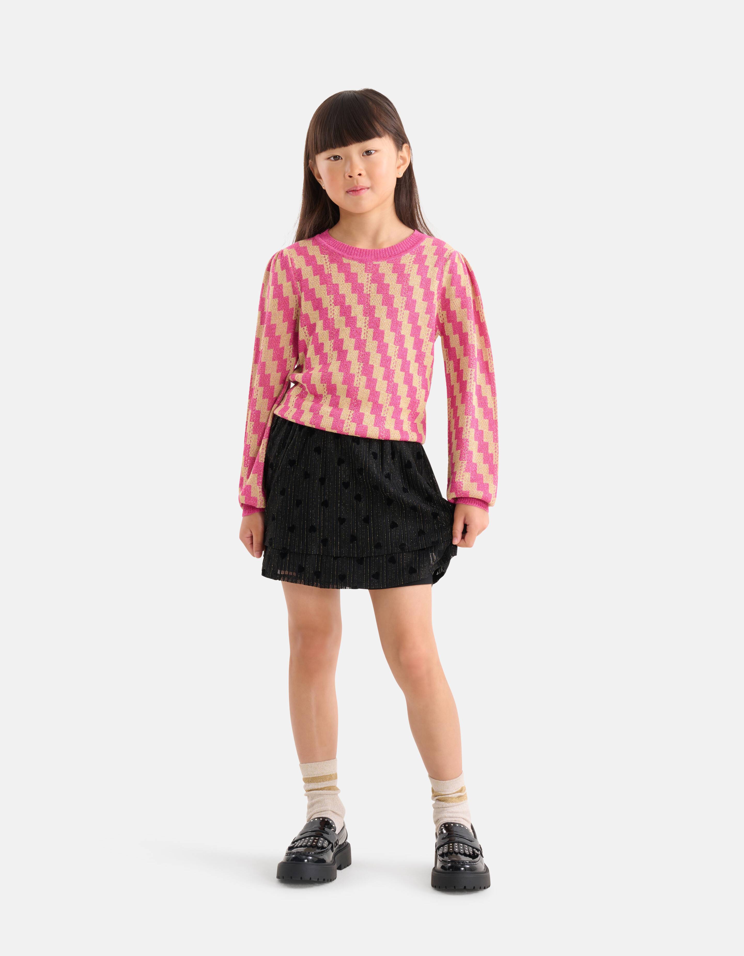 Mesh-Rock Schwarz SHOEBY GIRLS