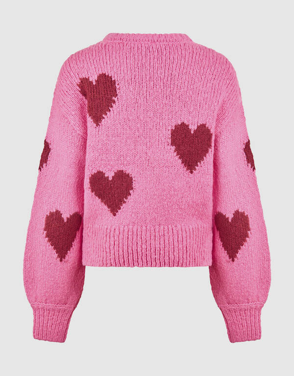 Pullover mit Herz-Artwork Rosa SHOEBY GIRLS