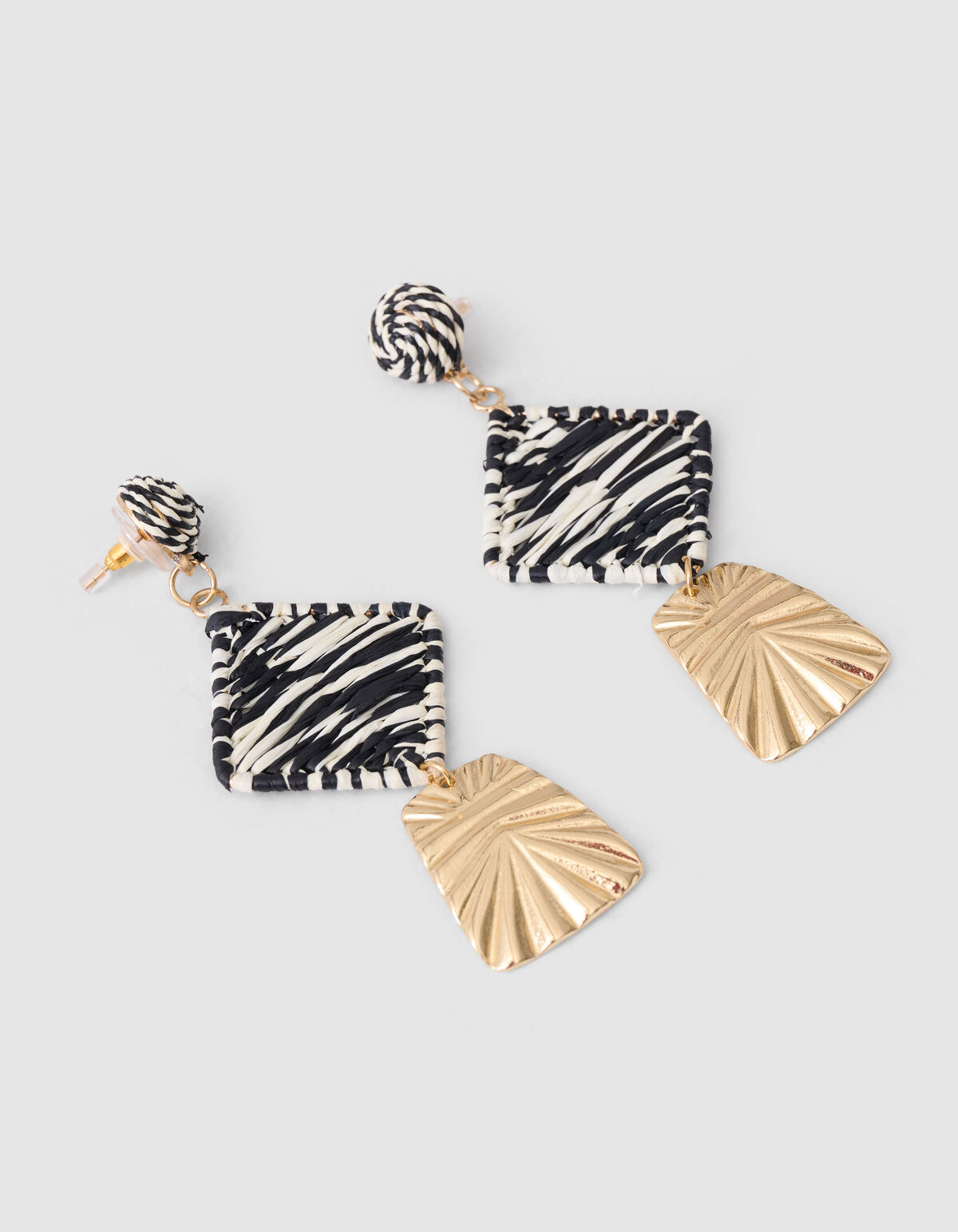 Zebra-Ohrringe Gold SHOEBY ACCESSOIRES