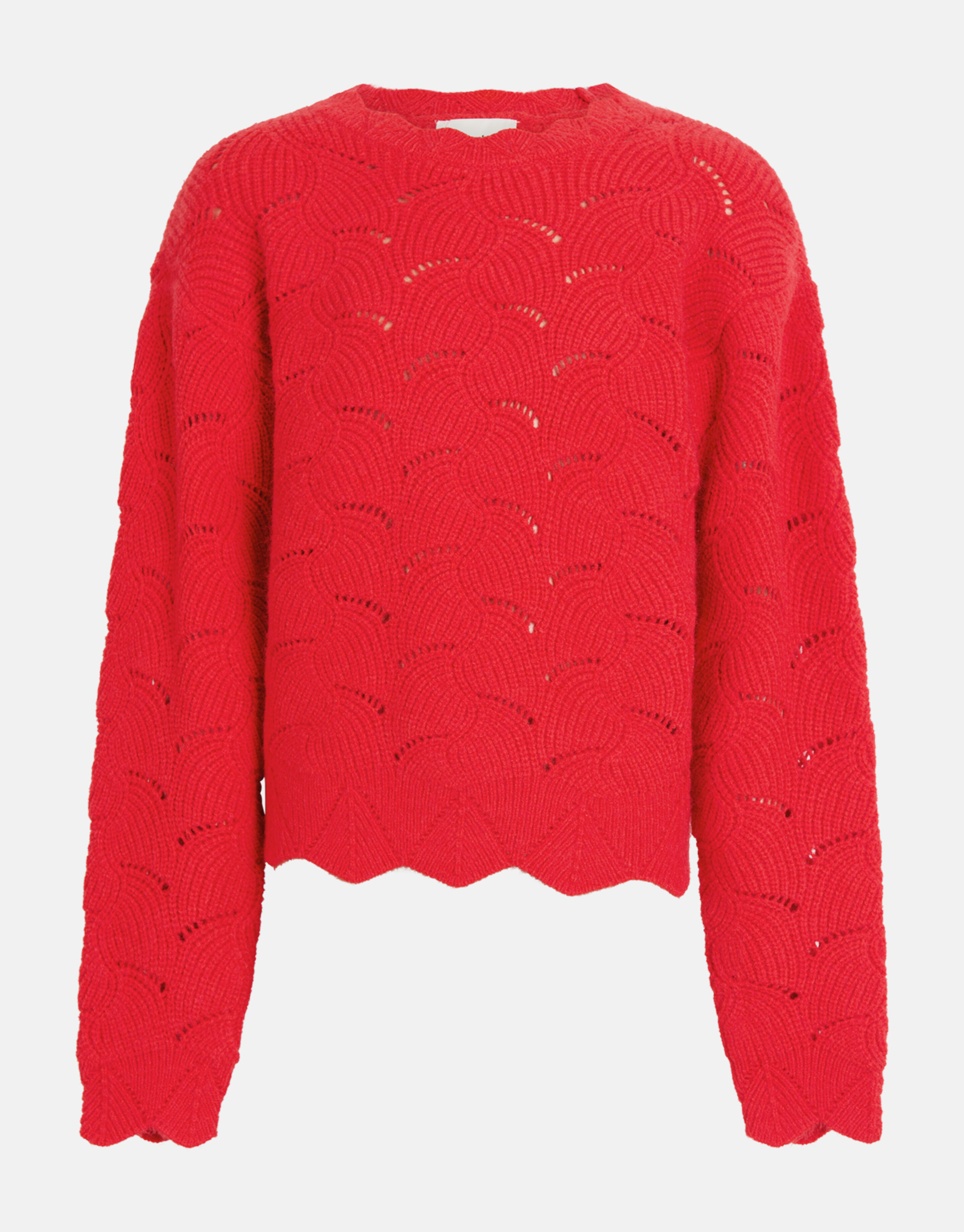 Offen gestrickter Pullover Rot SHOEBY GIRLS