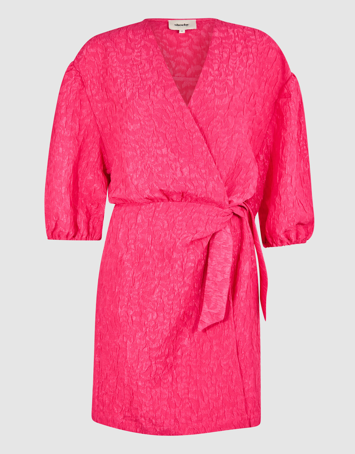 Texturiertes Minikleid aus Jacquard in Rosa SHOEBY WOMEN