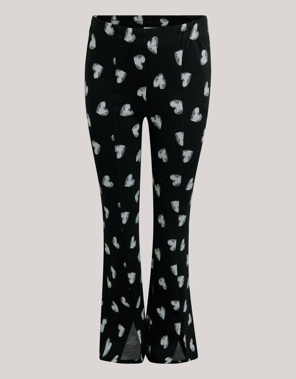Heart Flared Legging Schwarz SHOEBY GIRLS