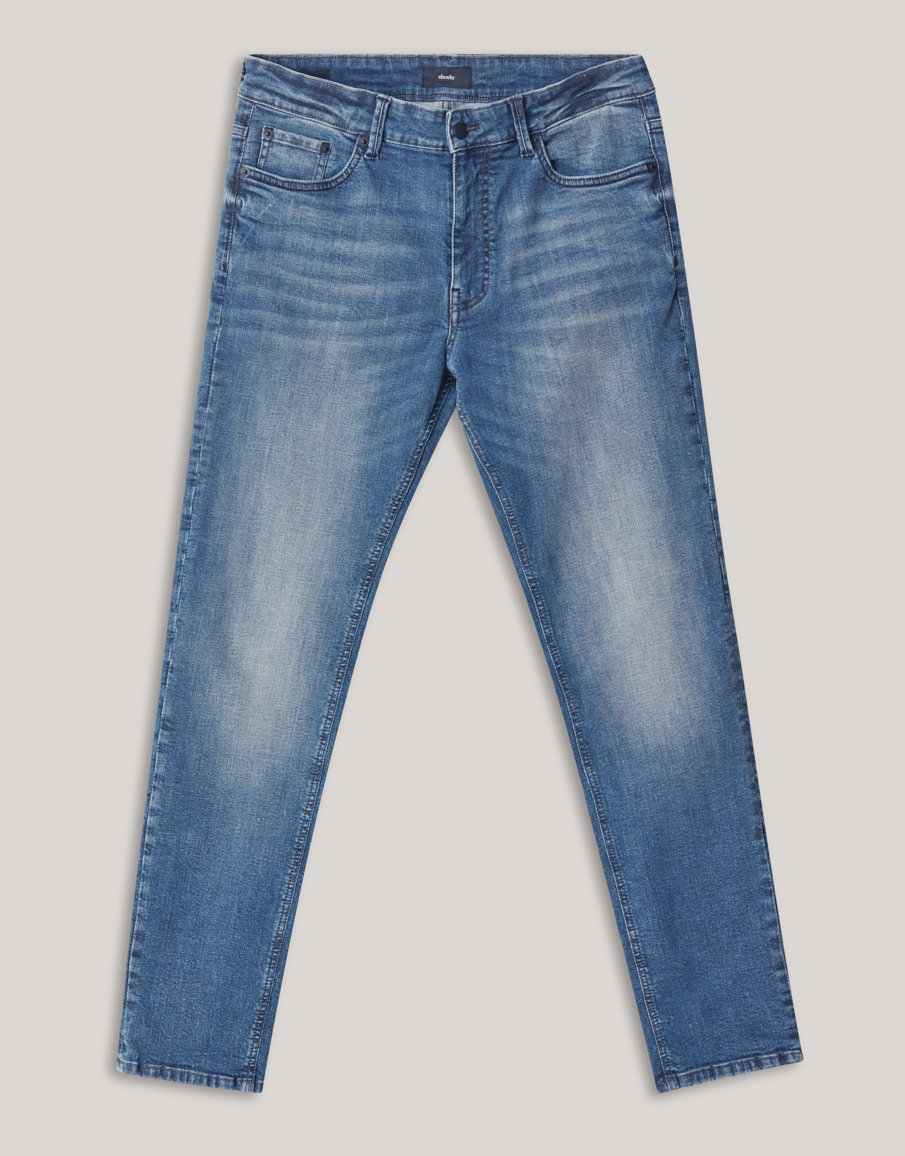 Schmale Jeans Blau/Grau L32 SHOEBY MEN