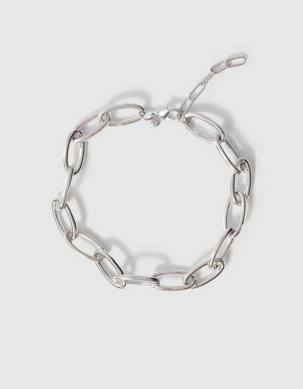 Oval Chain Halskette aus Silber SHOEBY ACCESSOIRES