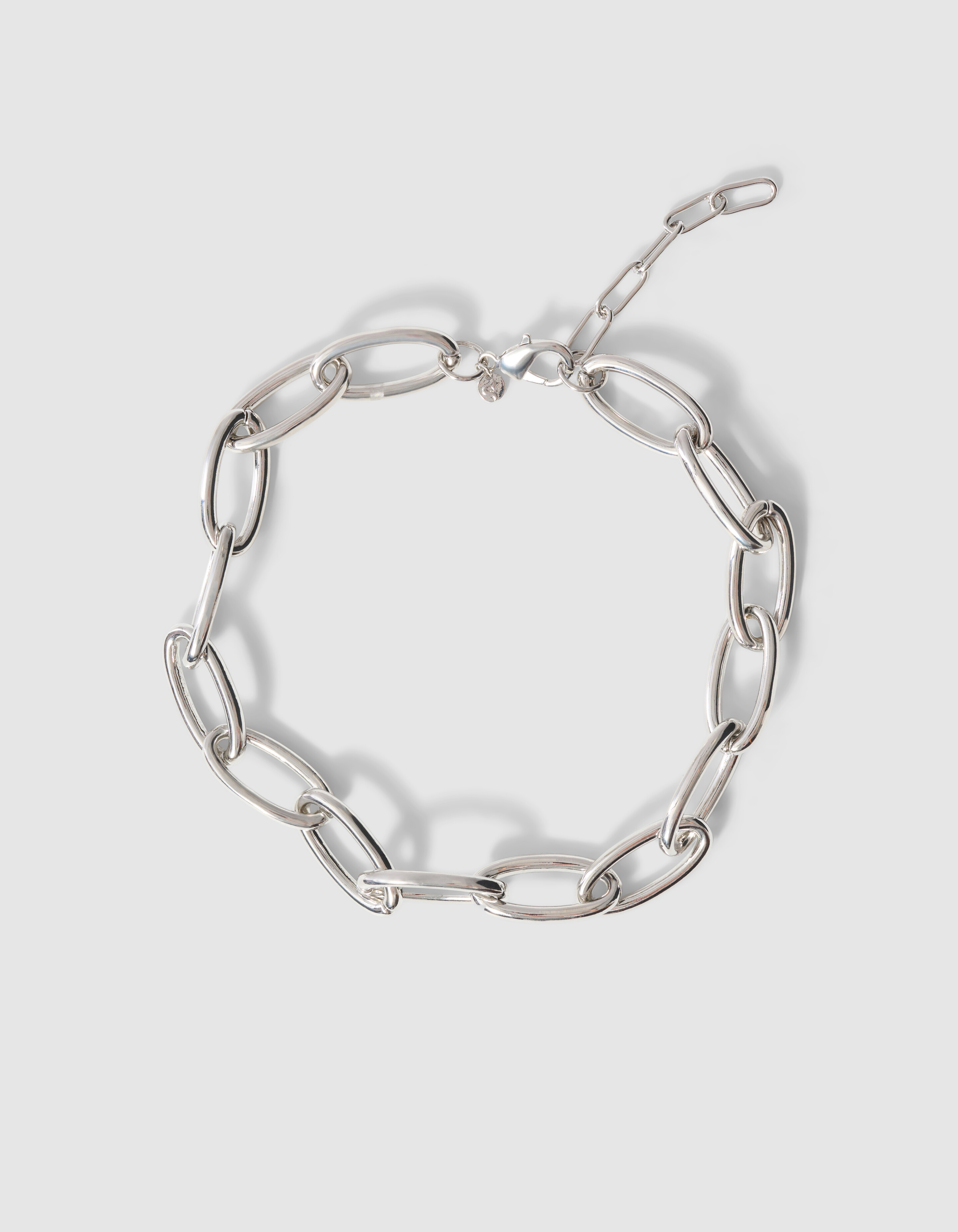 Oval Chain Halskette aus Silber SHOEBY ACCESSOIRES