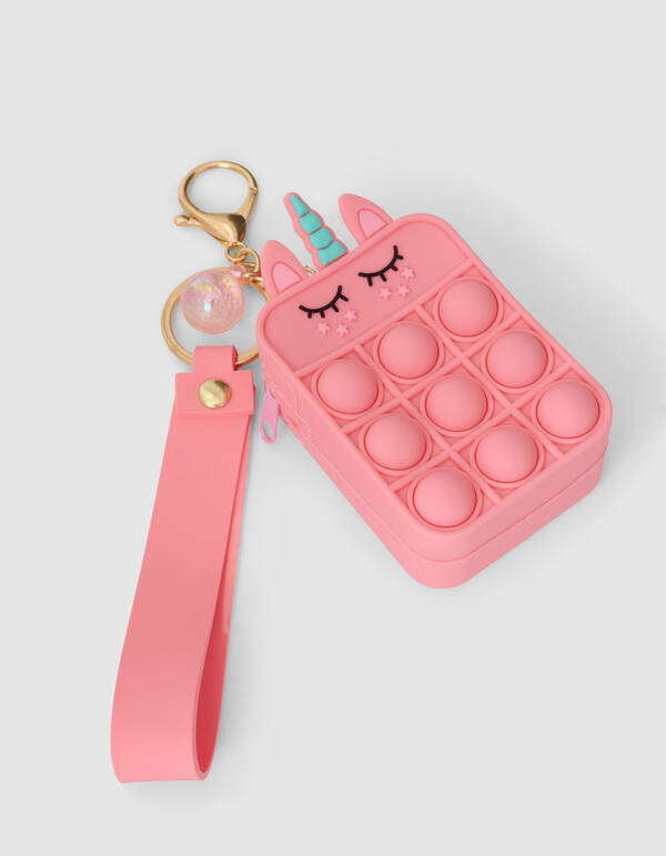 Pop It Einhorn Schl&uuml;sselanh&auml;nger Rosa SHOEBY ACCESSOIRES