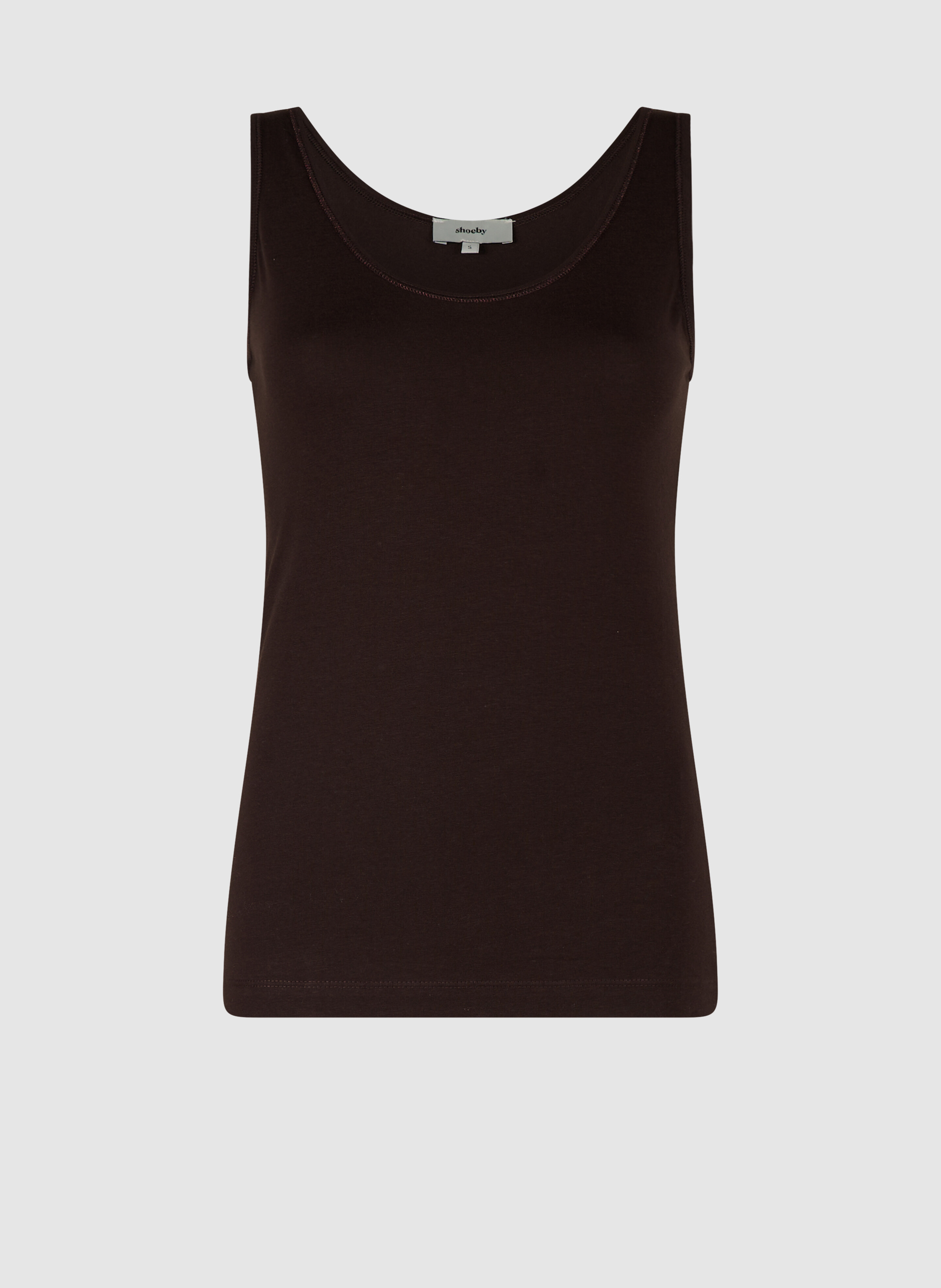 Basis Tanktop Donkerbruin SHOEBY WOMEN