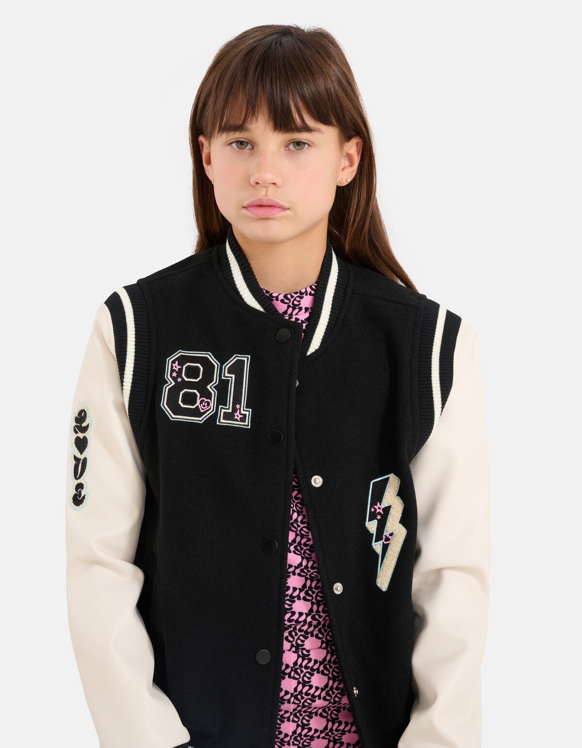 Varsity Jacke Schwarz SHOEBY GIRLS