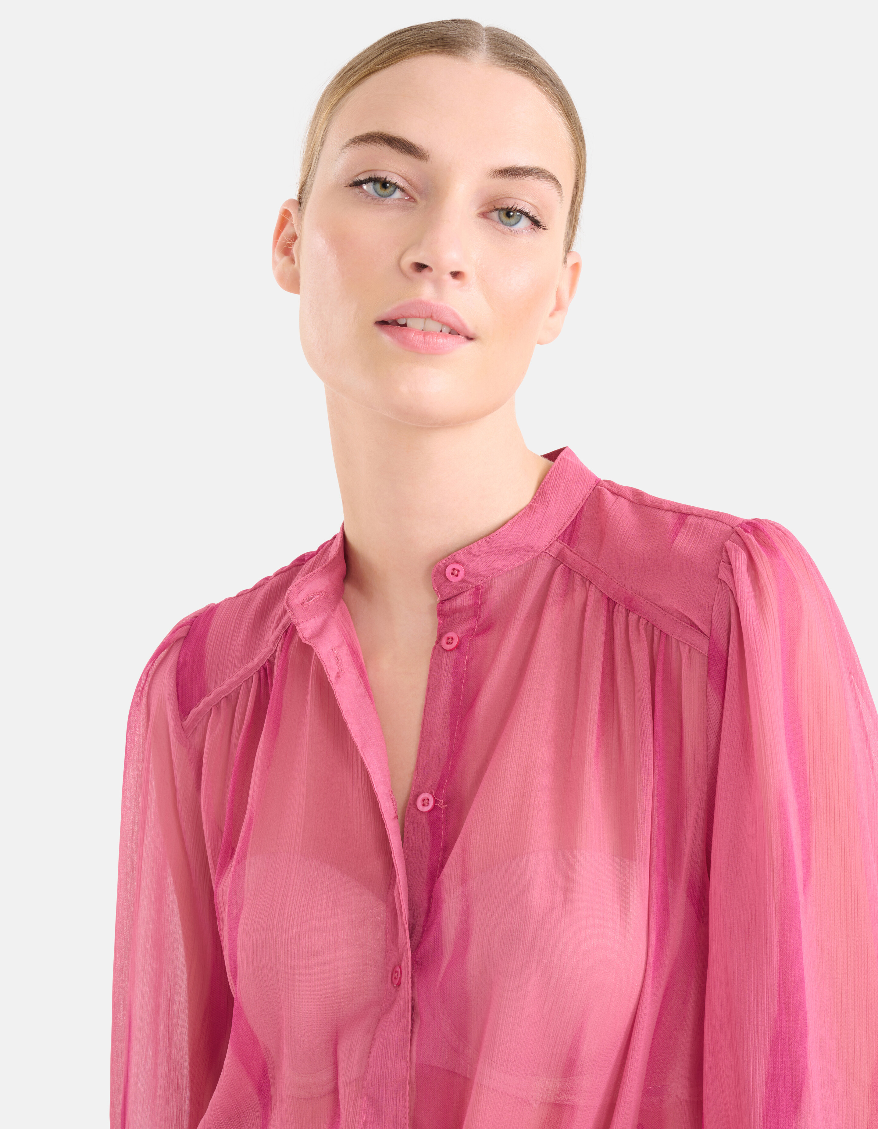 Bluse mit zweifarbigem Druck Rosa SHOEBY WOMEN