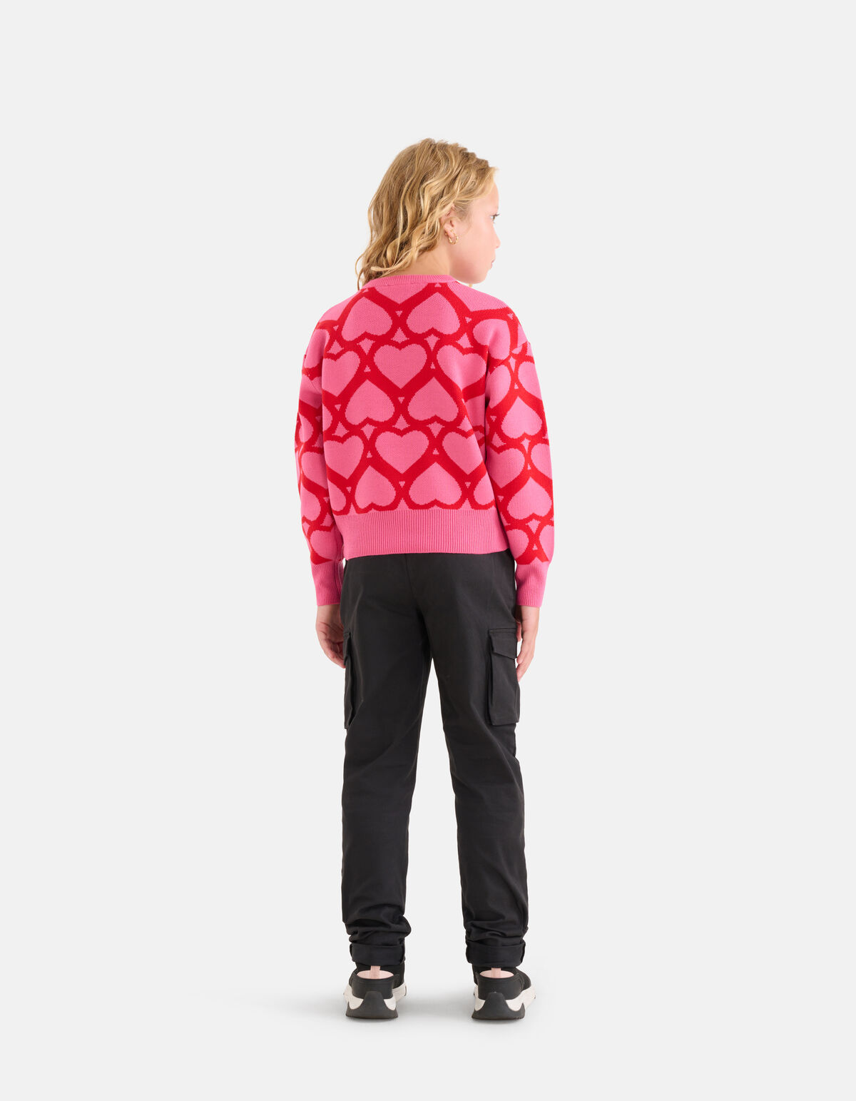 Bedruckter Jacquard-Pullover Rosa SHOEBY GIRLS