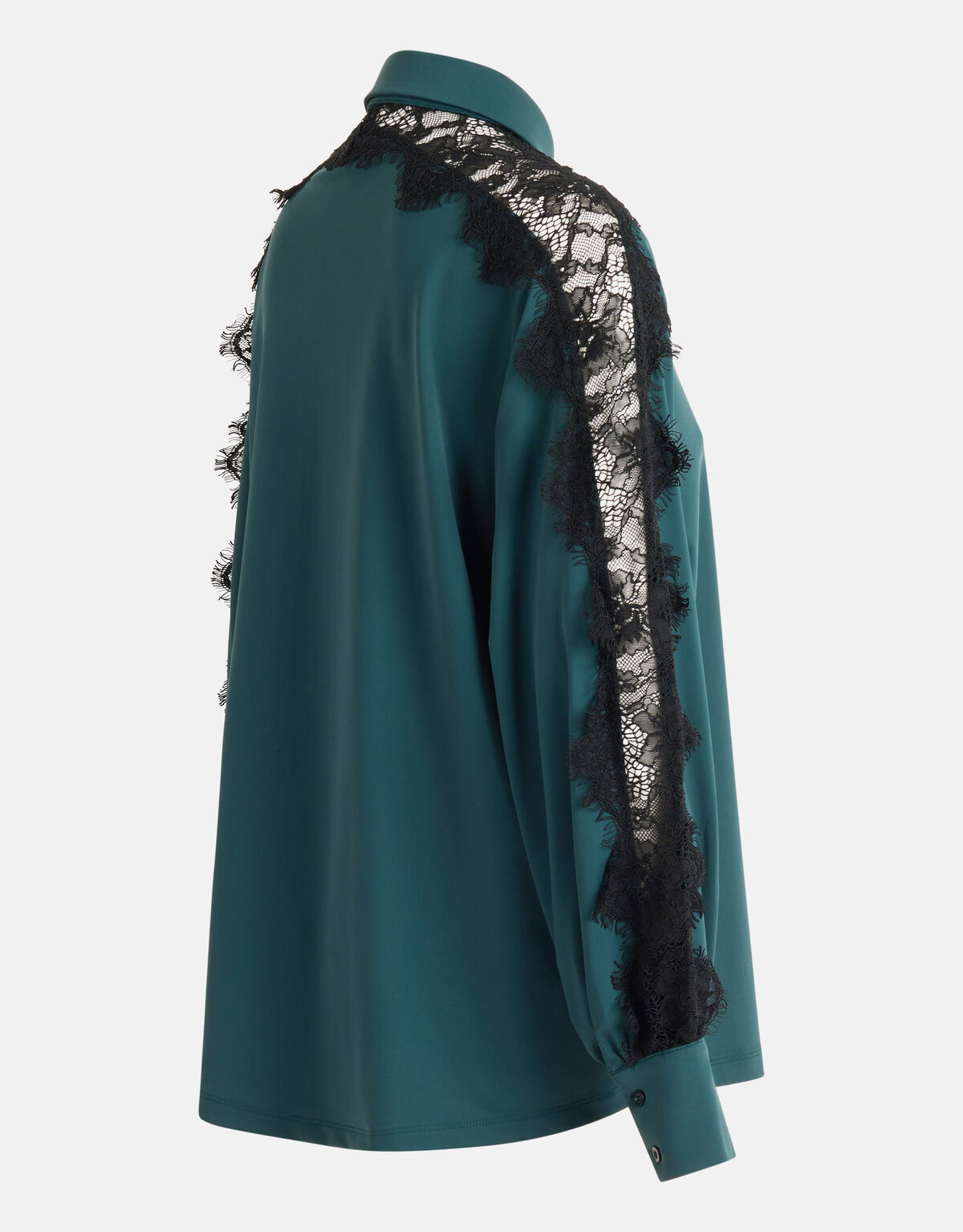Reisebluse aus Spitze Dunkelgrün SHOEBY WOMEN