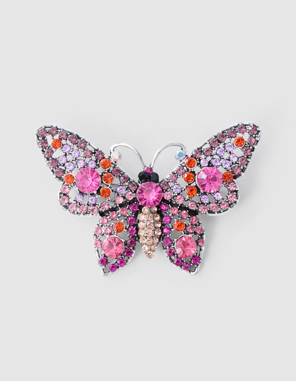 Strass Schmetterling Broche Roze SHOEBY ACCESSOIRES