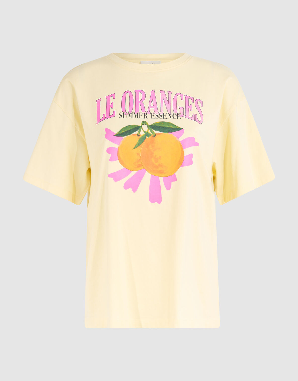 Orangefarbenes Kunstwerk-T-Shirt Gelb SHOEBY WOMEN