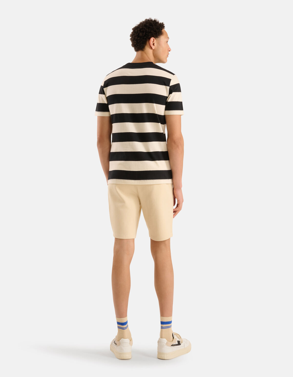 Gestreiftes T-shirt Schwarz SHOEBY MEN