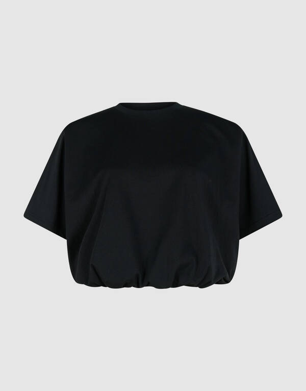 Oversized-Balloon-T-Shirt Schwarz SHOEBY WOMEN