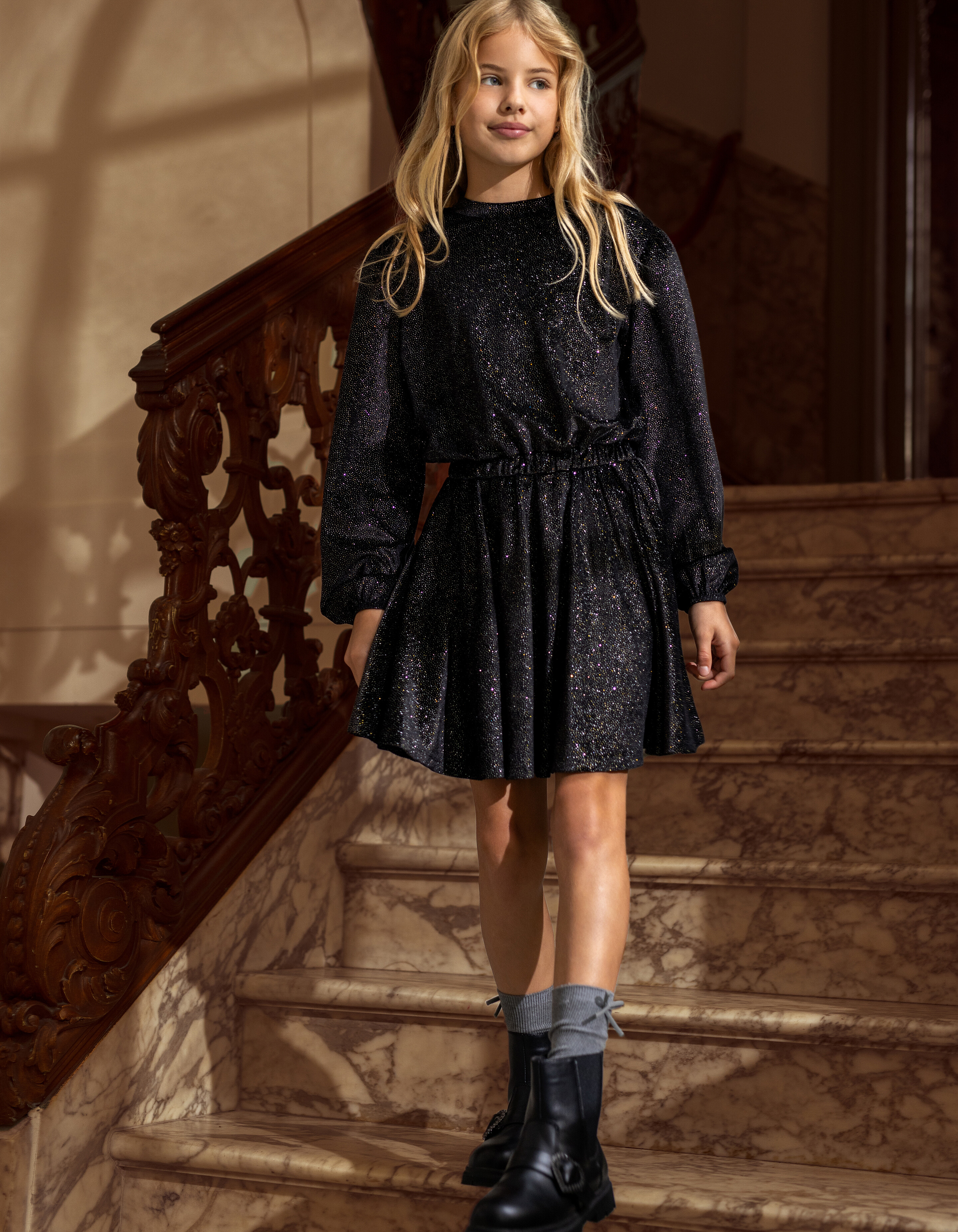 Glitzerkleid Schwarz SHOEBY GIRLS