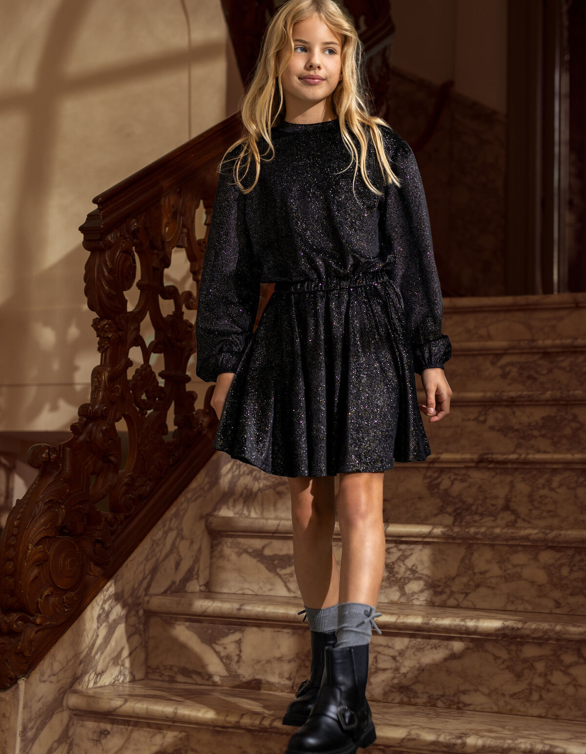 Glitzerkleid Schwarz SHOEBY GIRLS