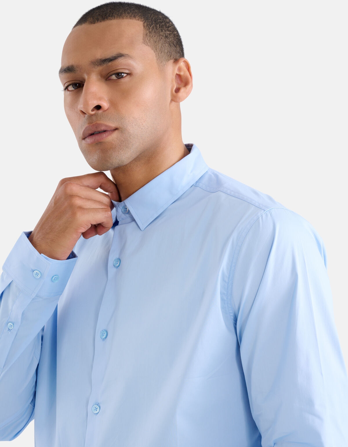 Basic Shirt Hellblau SHOEBY MEN