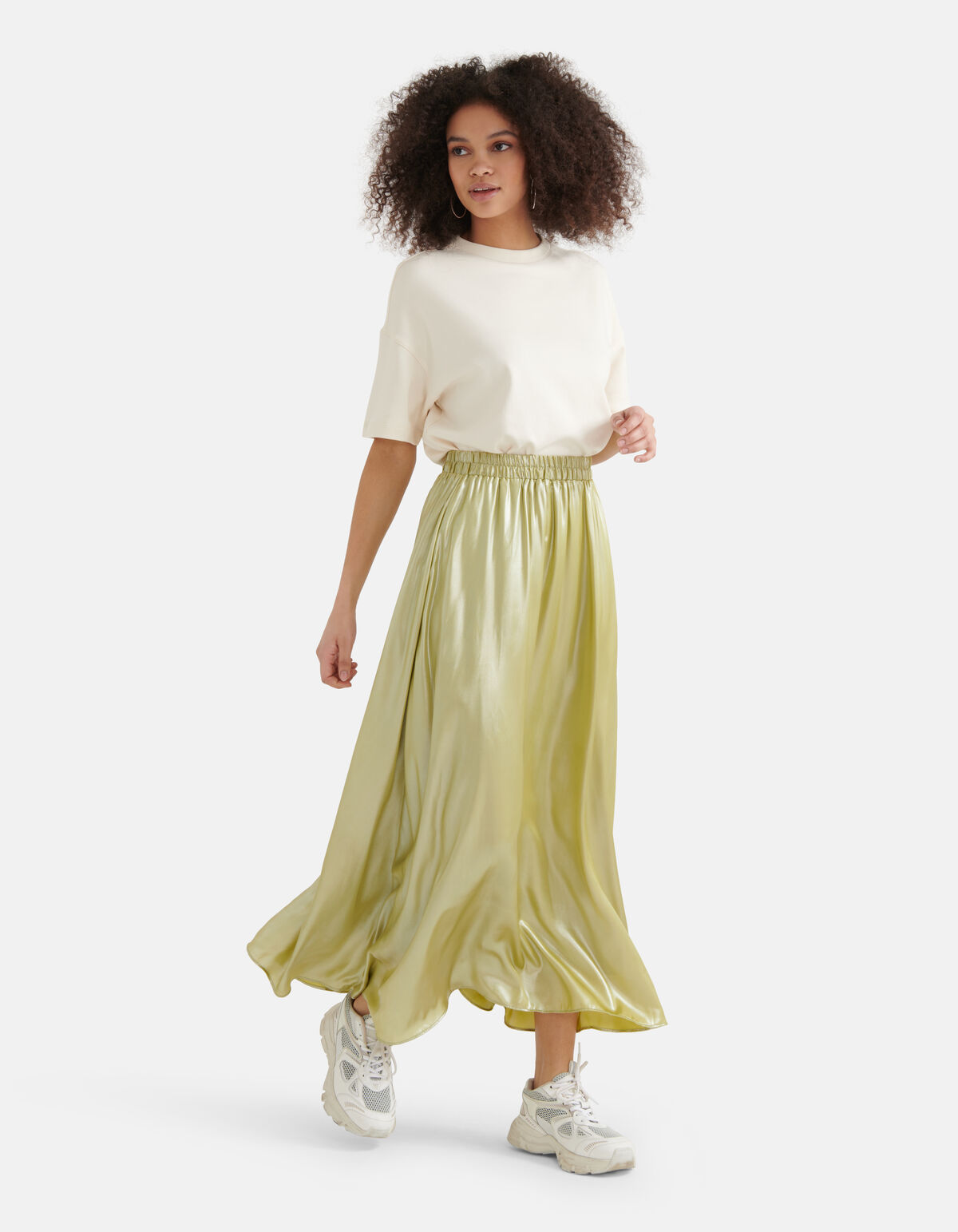 Beschichteter Rock Lime Green SHOEBY WOMEN