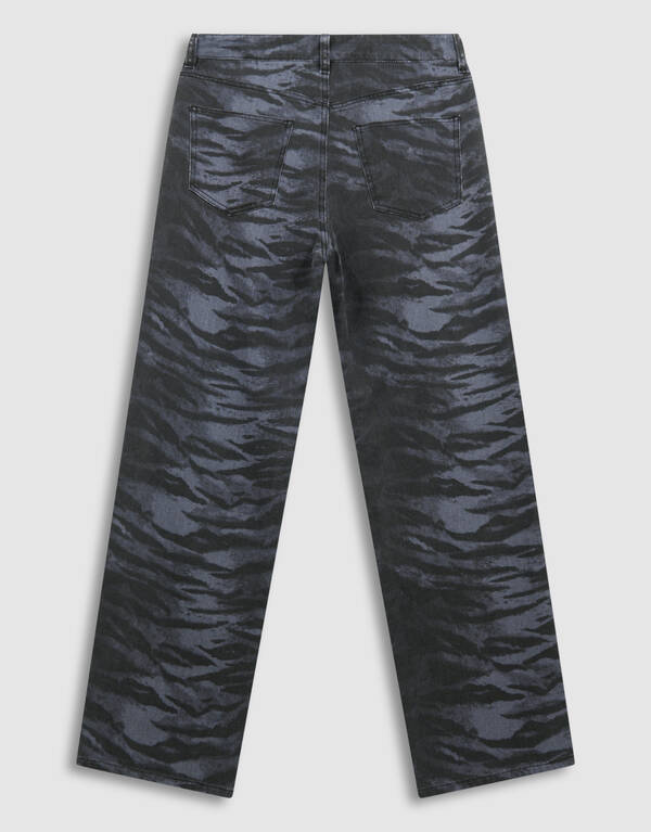 Tiger Wide Leg Fit Jeans Dunkelgrau SHOEBY WOMEN