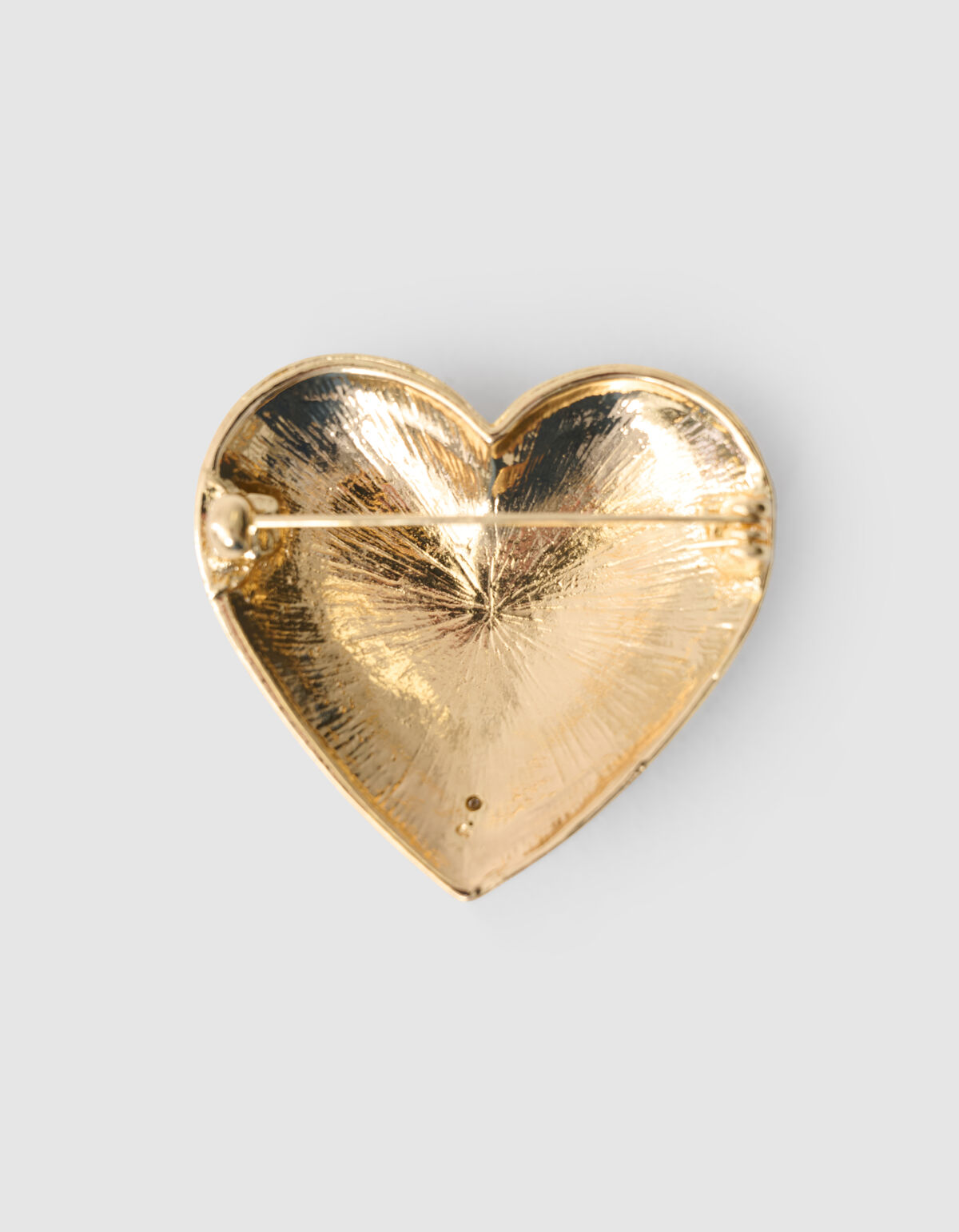 Strass Heart Broche Goud SHOEBY ACCESSOIRES