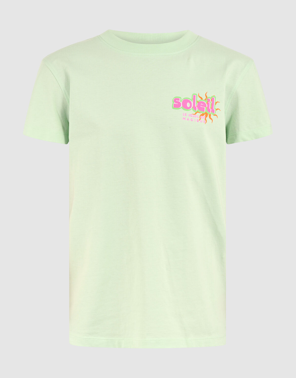 Soleil Artwork T-shirt Hellgrün SHOEBY GIRLS