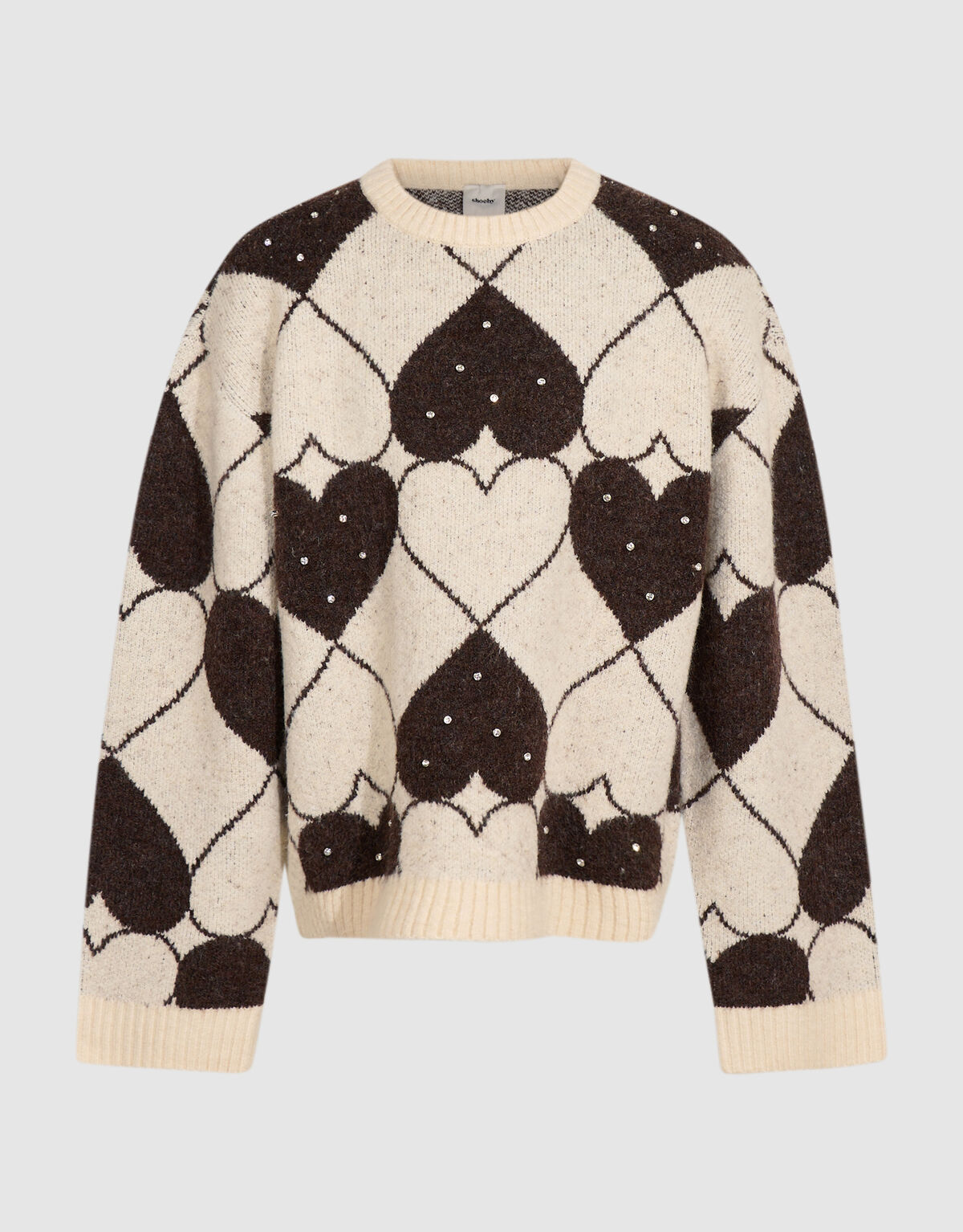 Strass Pullover Braun SHOEBY GIRLS