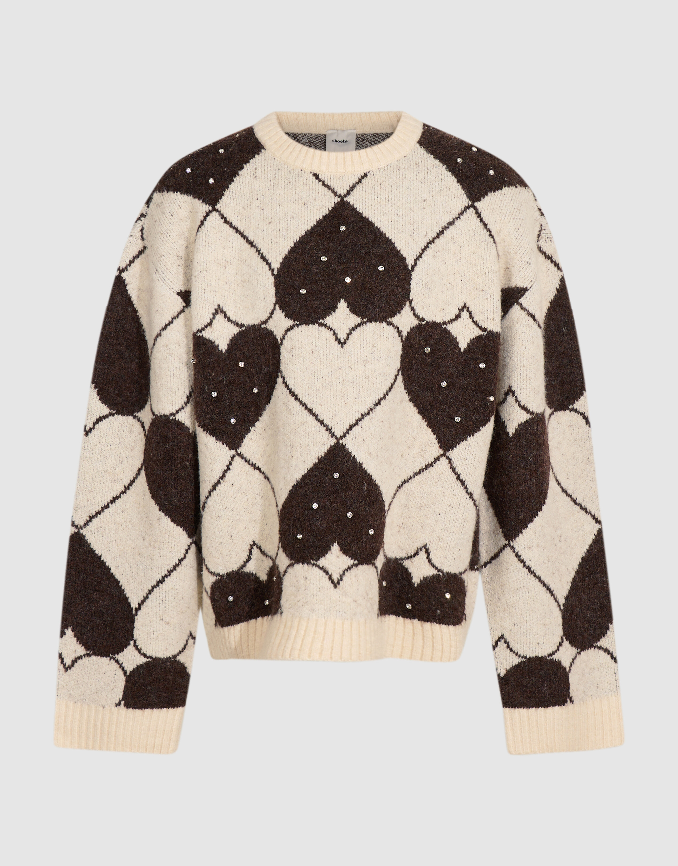 Strass Pullover Braun SHOEBY GIRLS