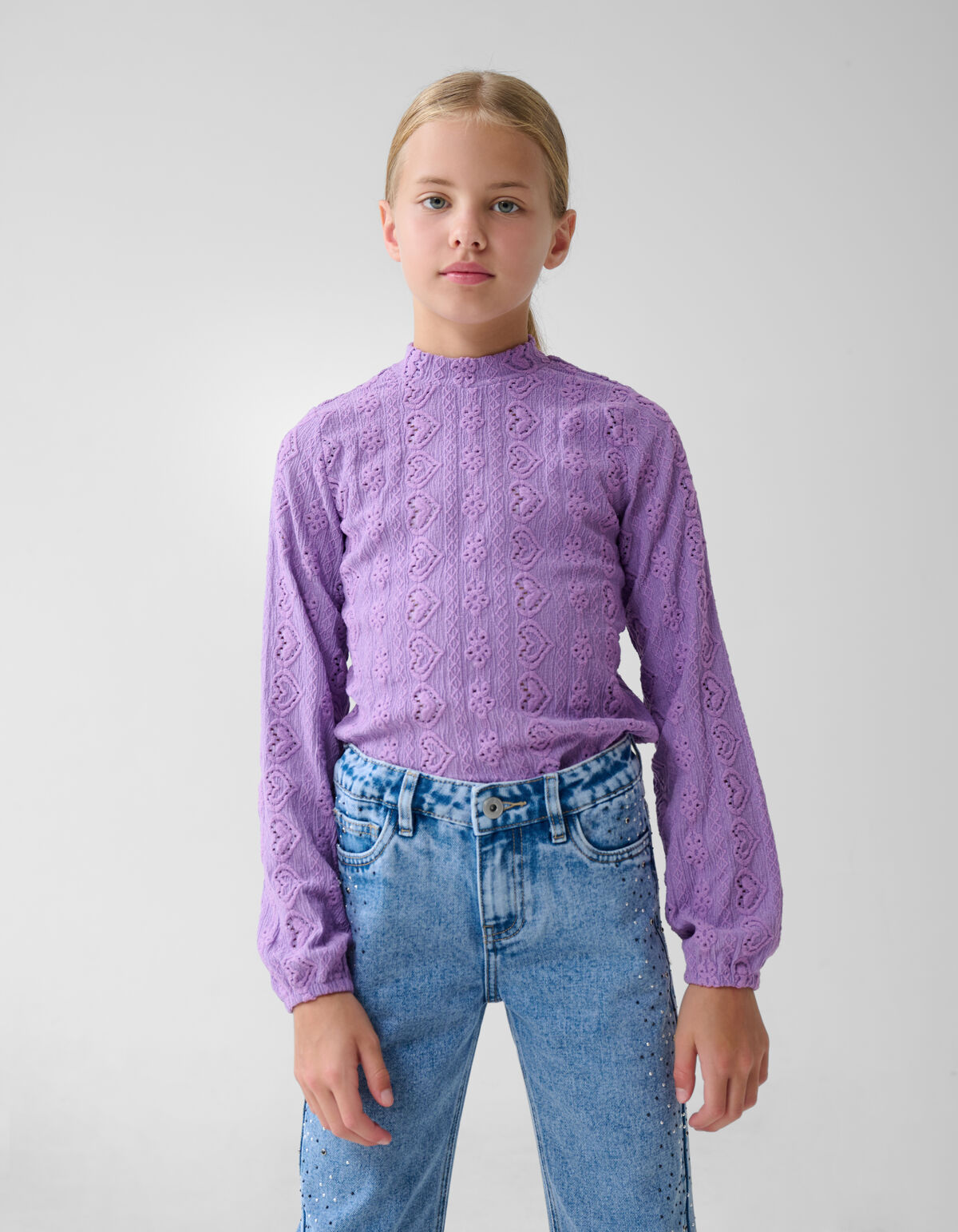 Stickerei Top Lila SHOEBY GIRLS